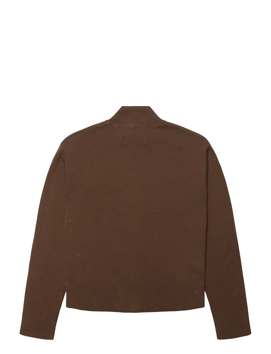 Woodbird - WBFang Full Zip Cardigan - cardigans - brown - 2