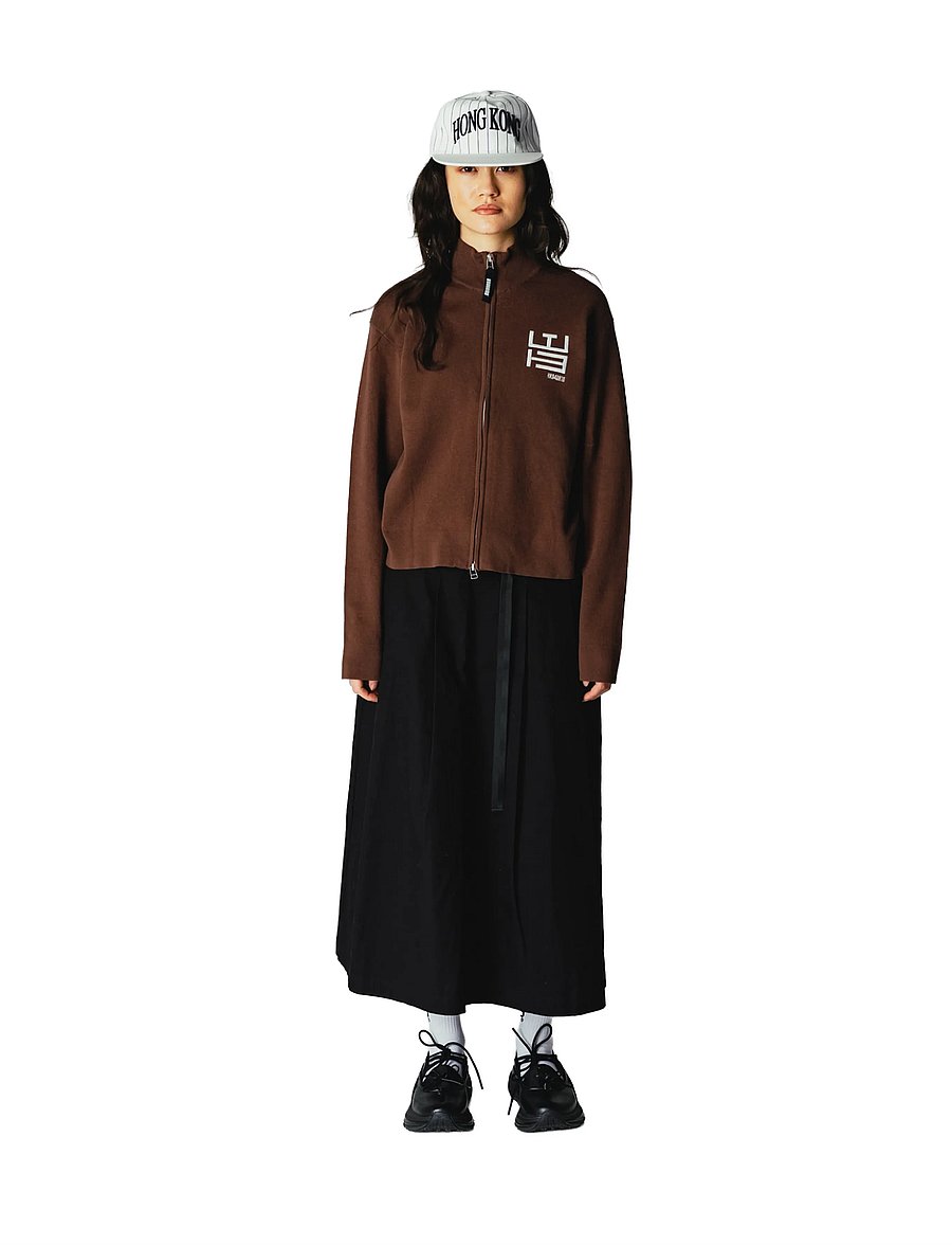 Woodbird - WBFang Full Zip Cardigan - cardigans - brown - 0