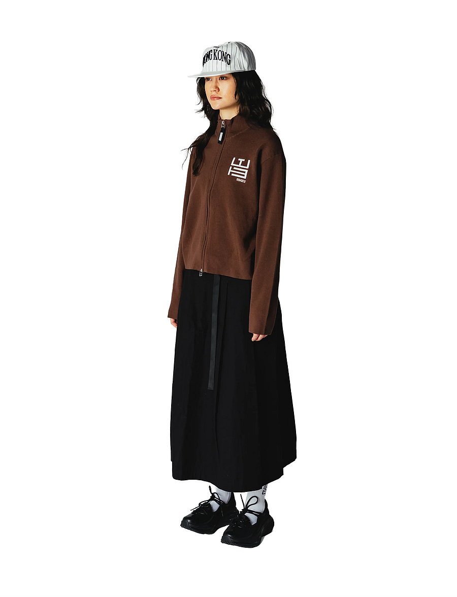Woodbird - WBFang Full Zip Cardigan - cardigans - brown - 3