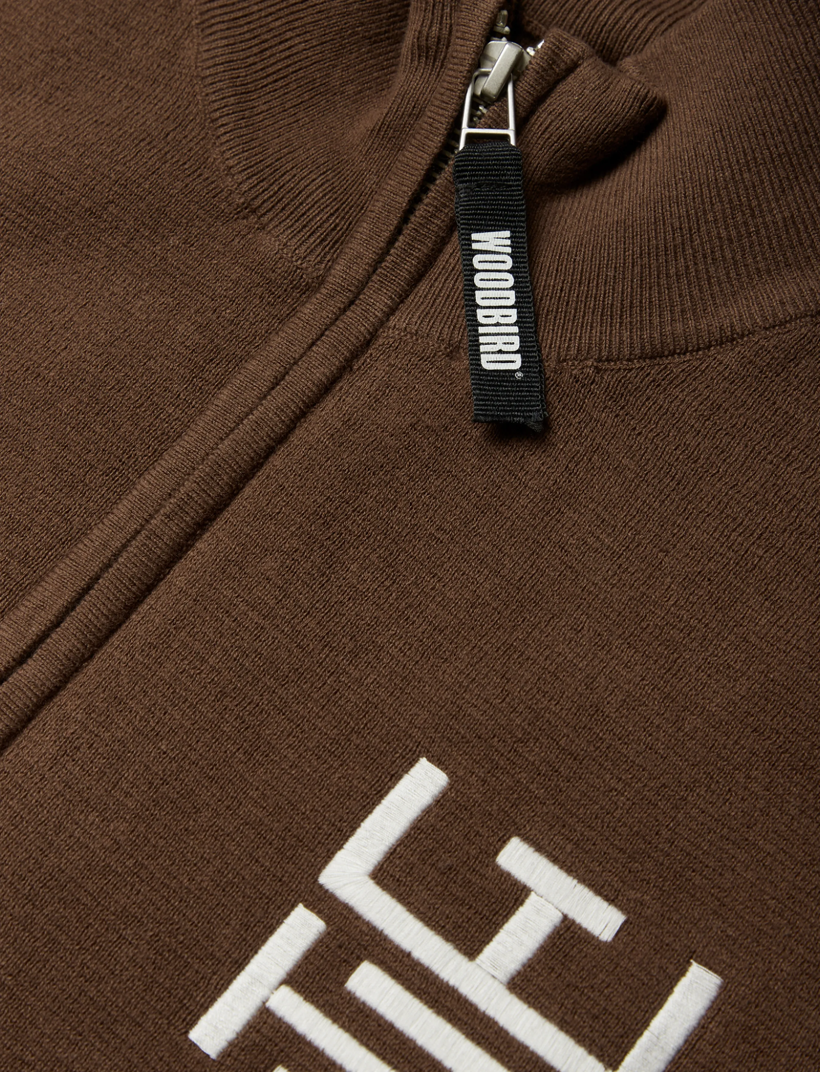 Woodbird - WBFang Full Zip Cardigan - koftor - brown - 5