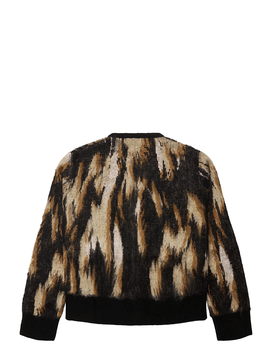 Woodbird - WBFen Multi Cardigan - koftor - sand-black - 2