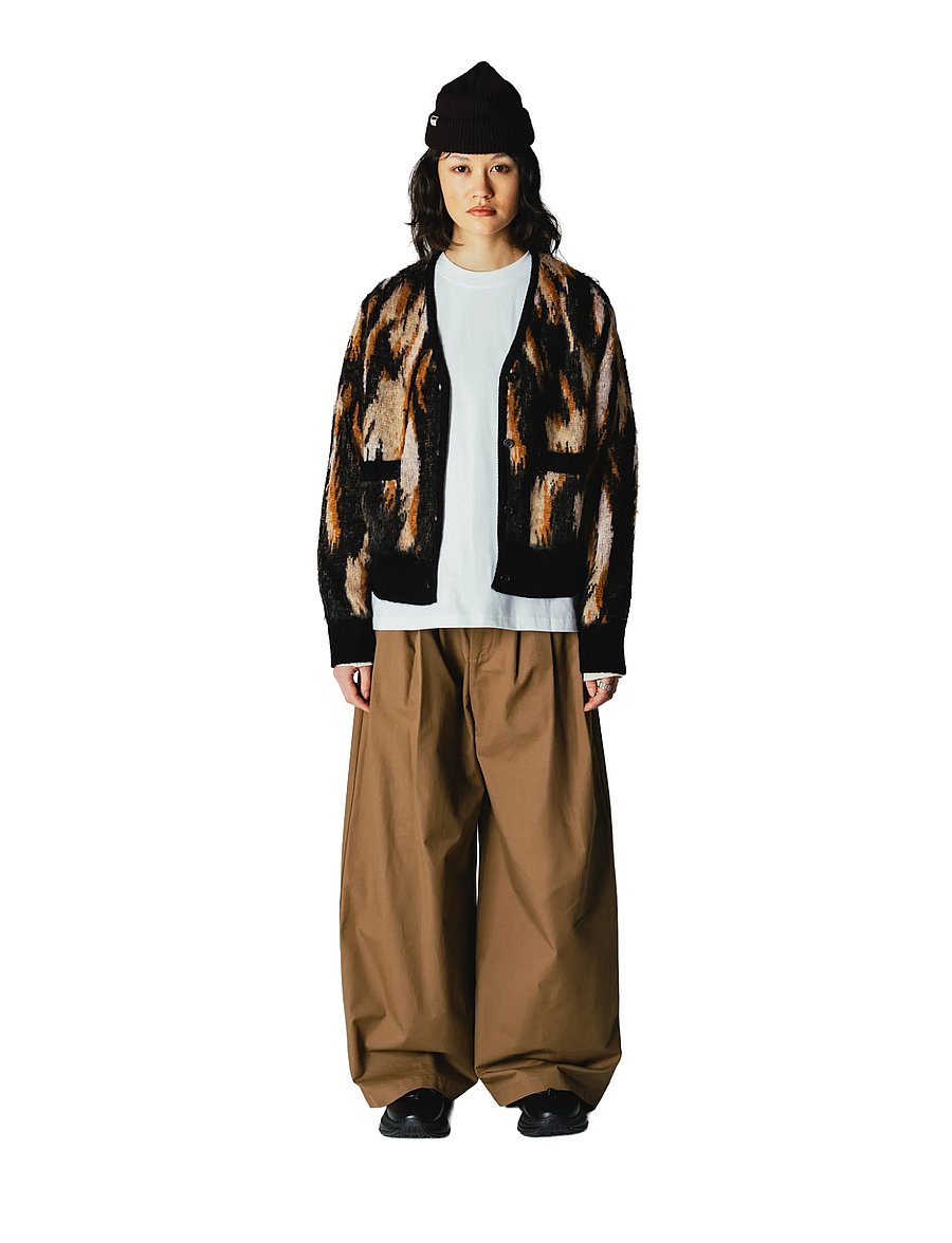 Woodbird - WBFen Multi Cardigan - koftor - sand-black - 0