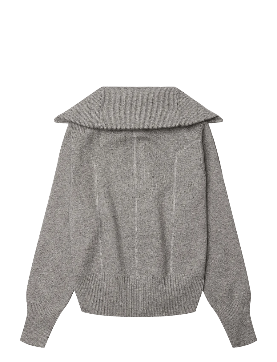 Woodbird - WBLily Full Zip Cardigan - koftor - grey - 2