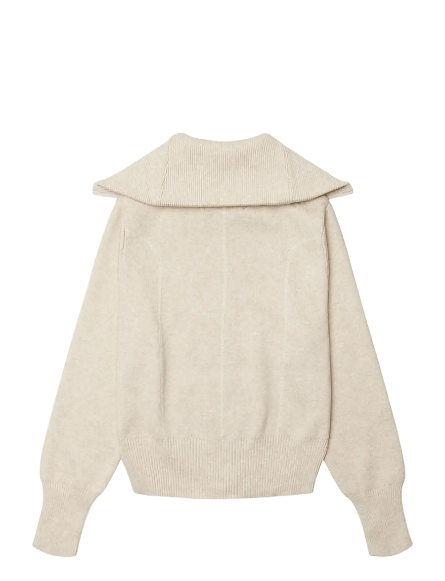Woodbird - WBLily Full Zip Cardigan - koftor - light sand - 2