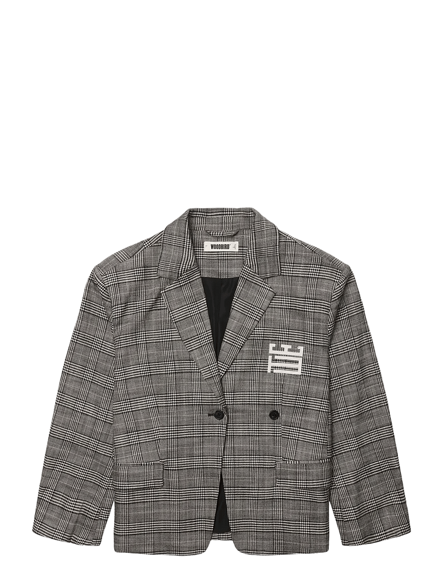 Woodbird - WBYun Check Blazer - einreihige blazer - black-grey - 1