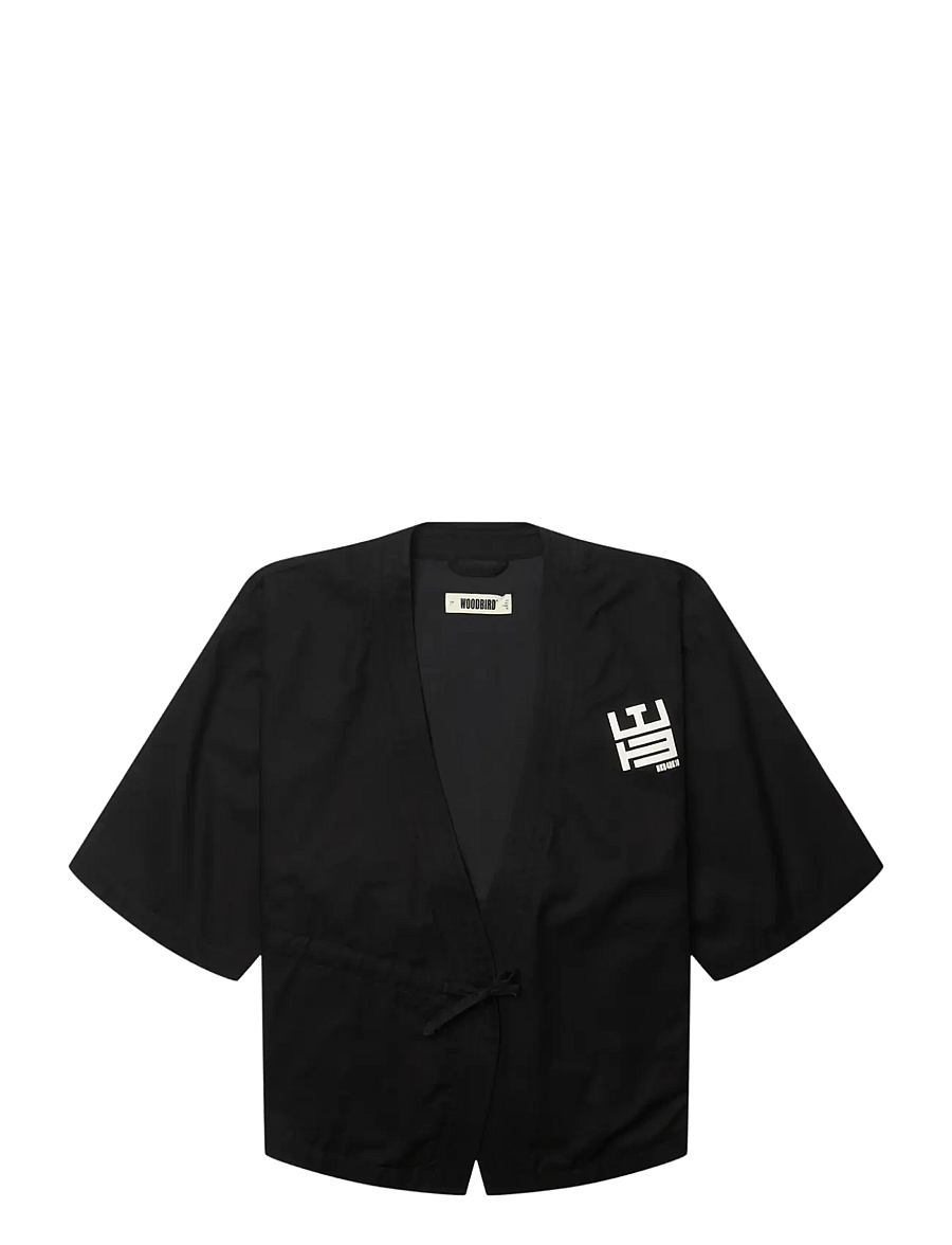 Woodbird - WBStill Kimono Jacket - frühlingsjacken - black - 1