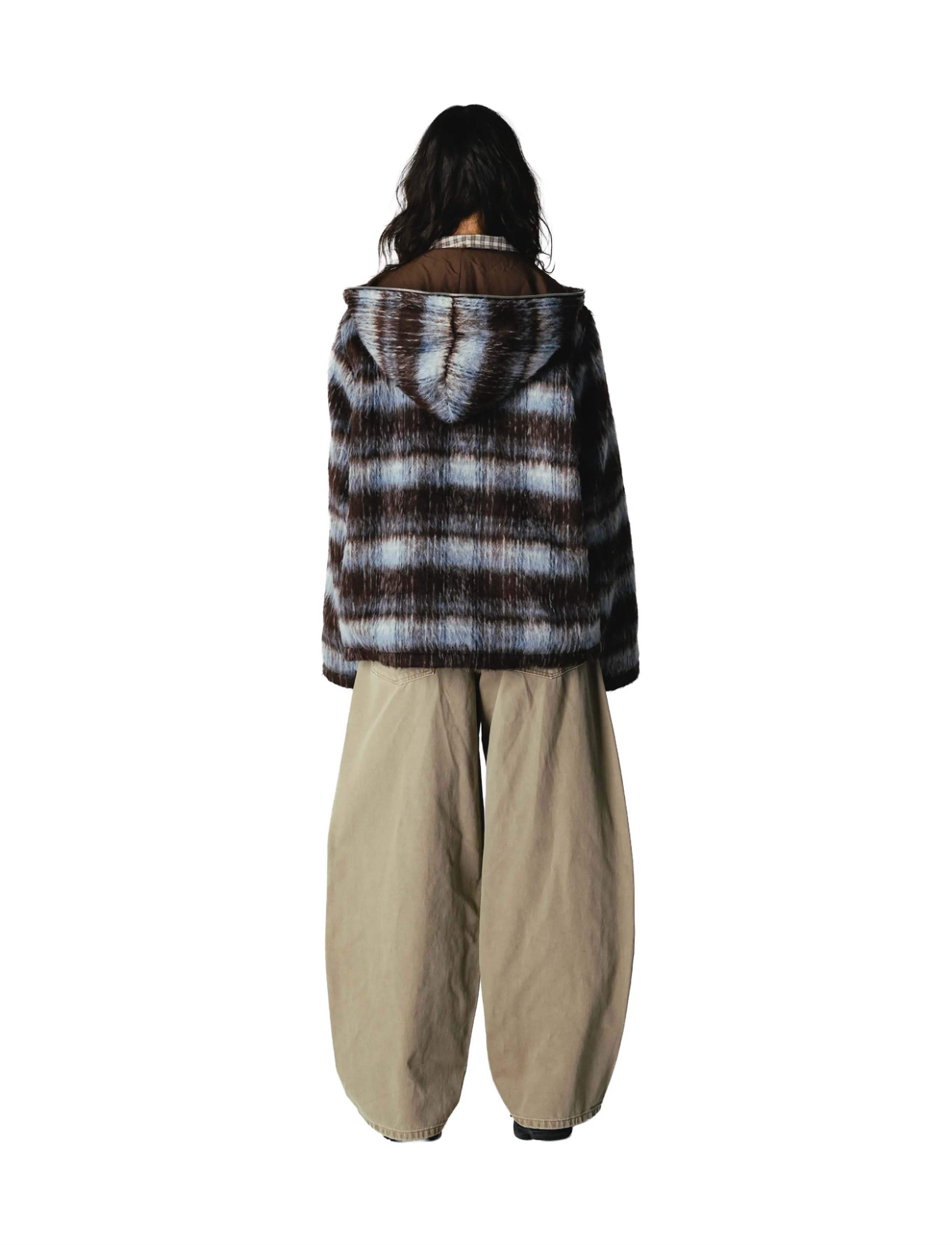 Woodbird - WBShungy Zip Hoodie Jacket - dark brown-light blue - 4