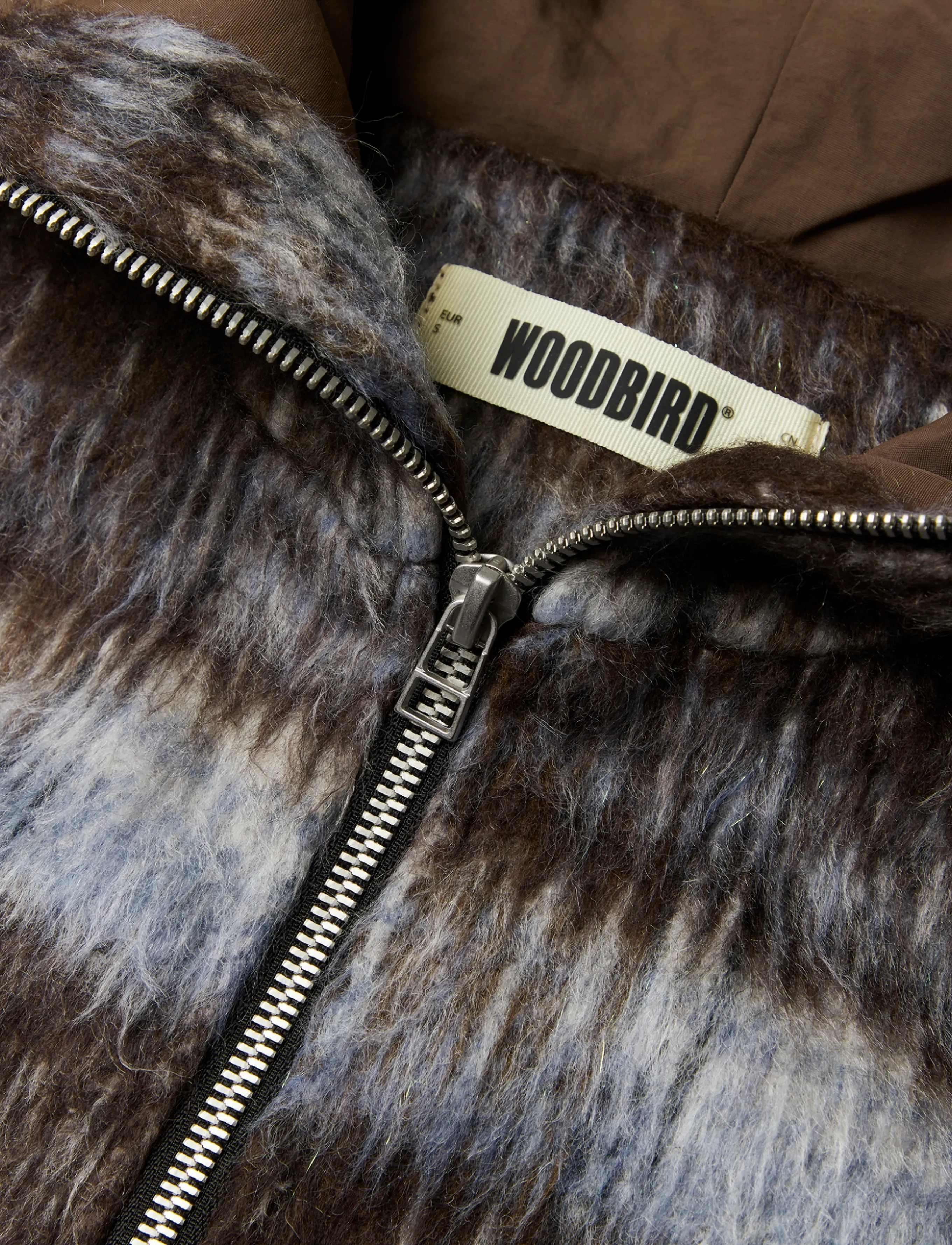 Woodbird - WBShungy Zip Hoodie Jacket - dark brown-light blue - 5