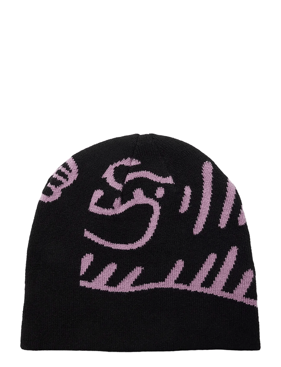 Woodbird - WBYan JQ Art Beanie - nach stil kaufen - black-violet - 1