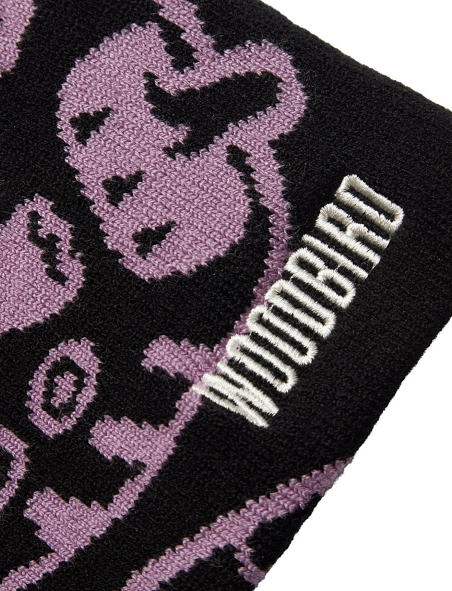 Woodbird - WBYan JQ Art Beanie - nach stil kaufen - black-violet - 2