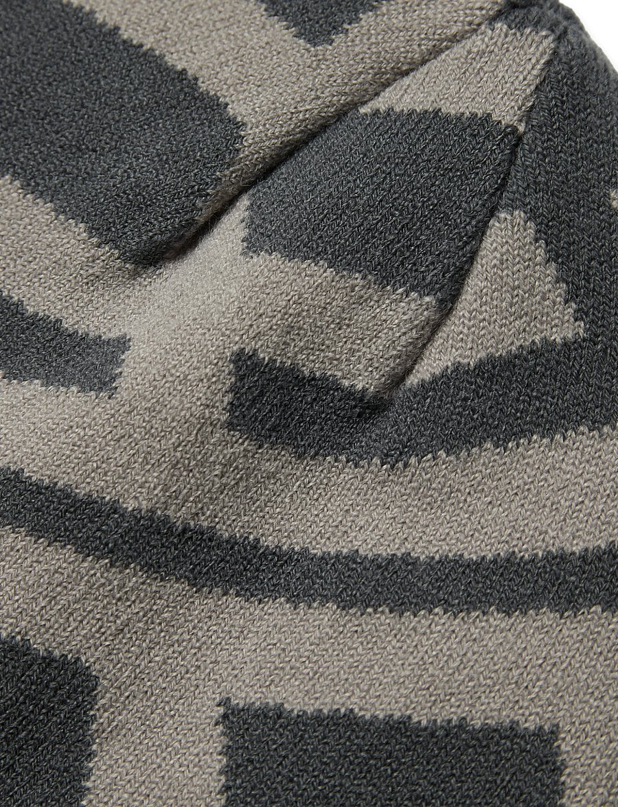 Woodbird - WBYan JQ Art Beanie - nach stil kaufen - slate blue-grey - 3