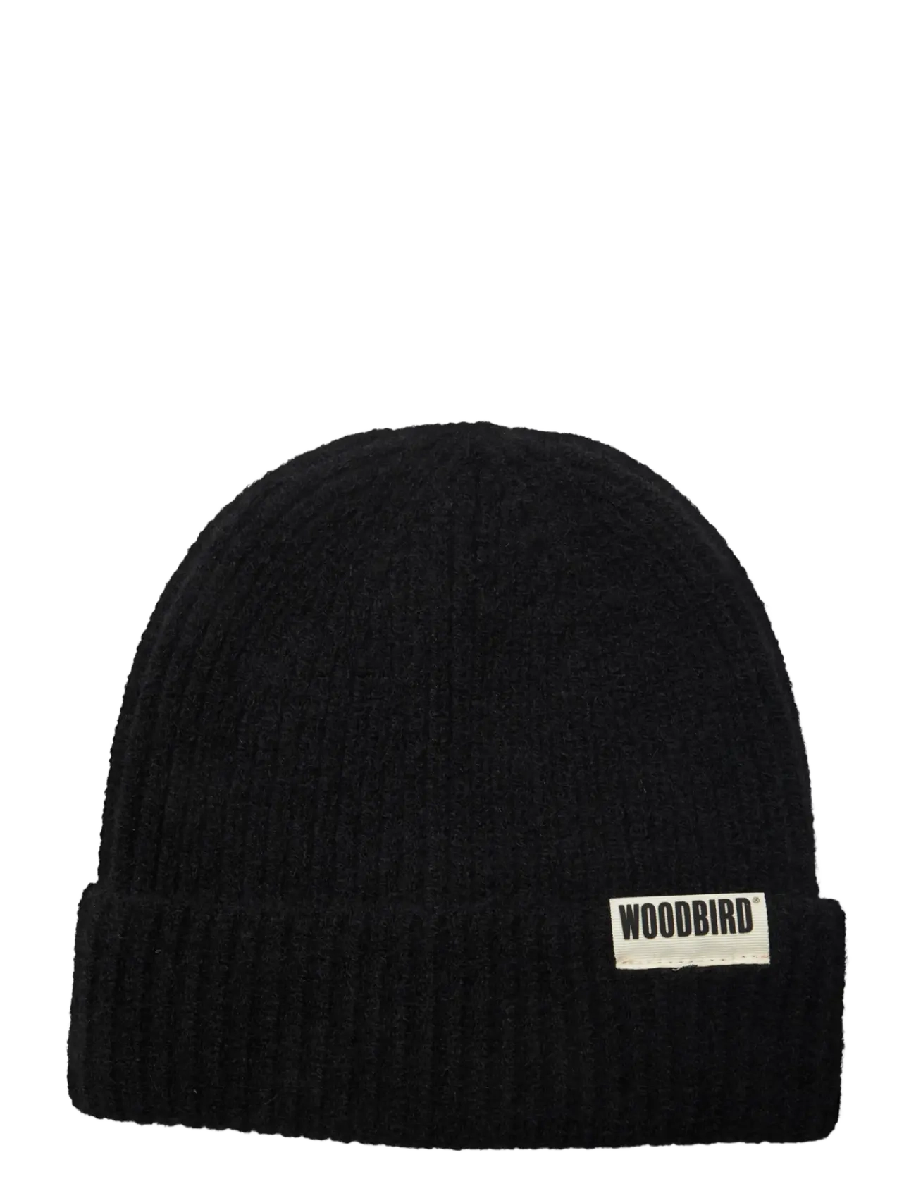 Woodbird WBYeti Plated Beanie - Kootud mütsid - BLACK / black