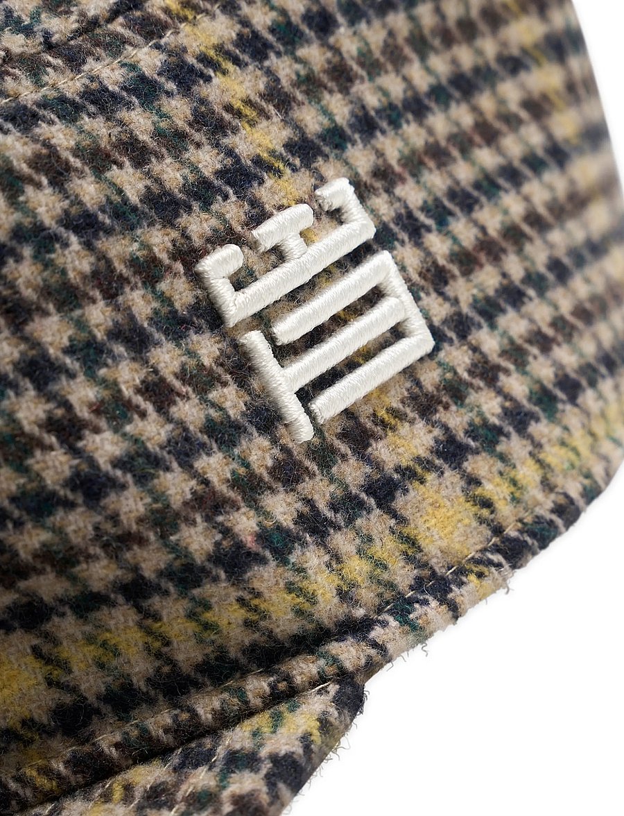 Woodbird - WBYin Check Pillbox Cap - kappen - sand-yellow - 5