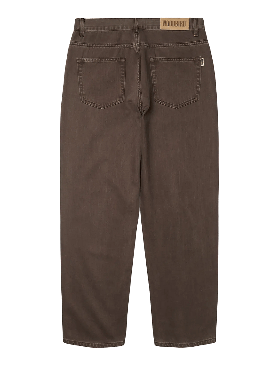 Woodbird - WBLeroy Brown Jeans - tapered jeans - washed brown - 1