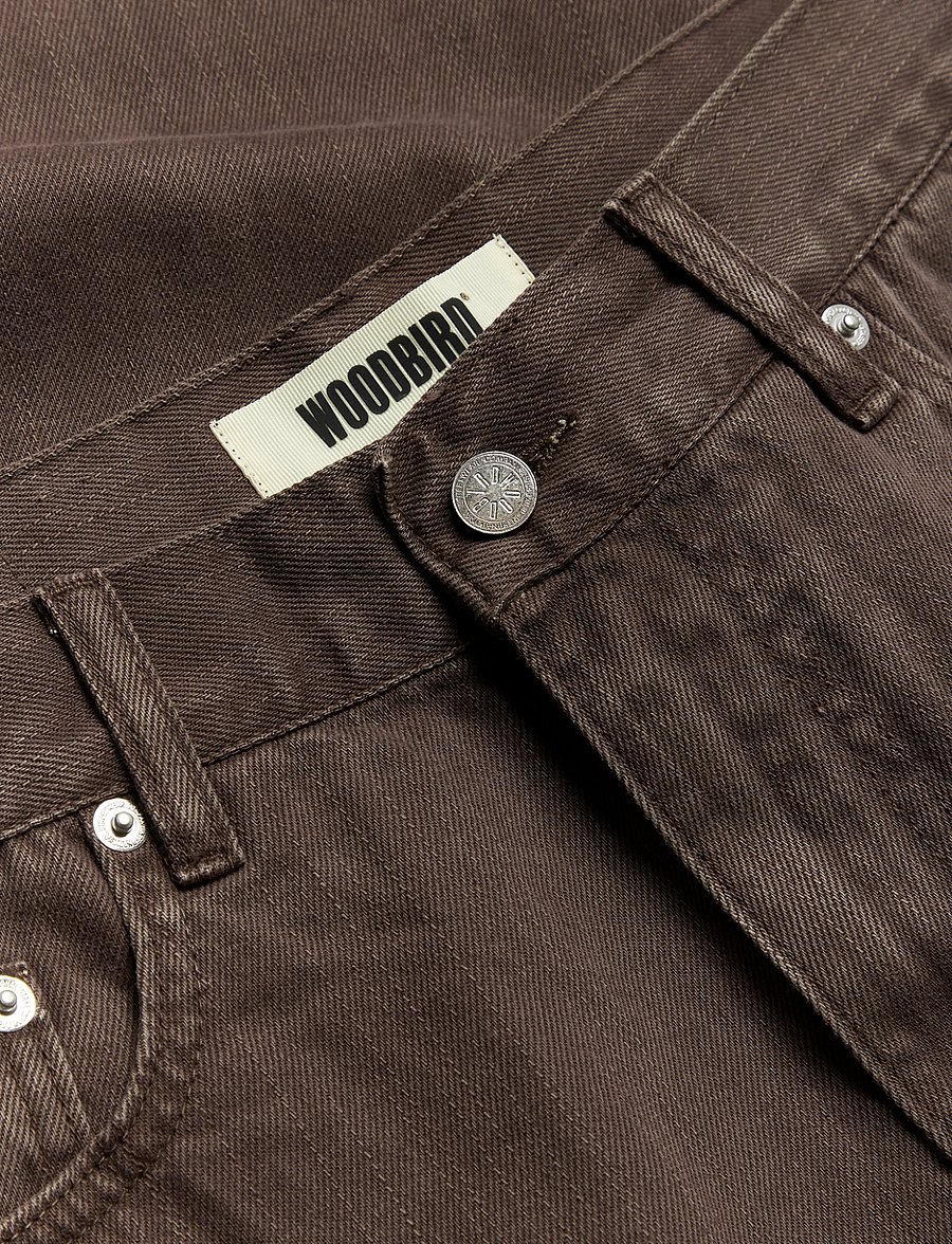 Woodbird - WBLeroy Brown Jeans - tapered jeans - washed brown - 2