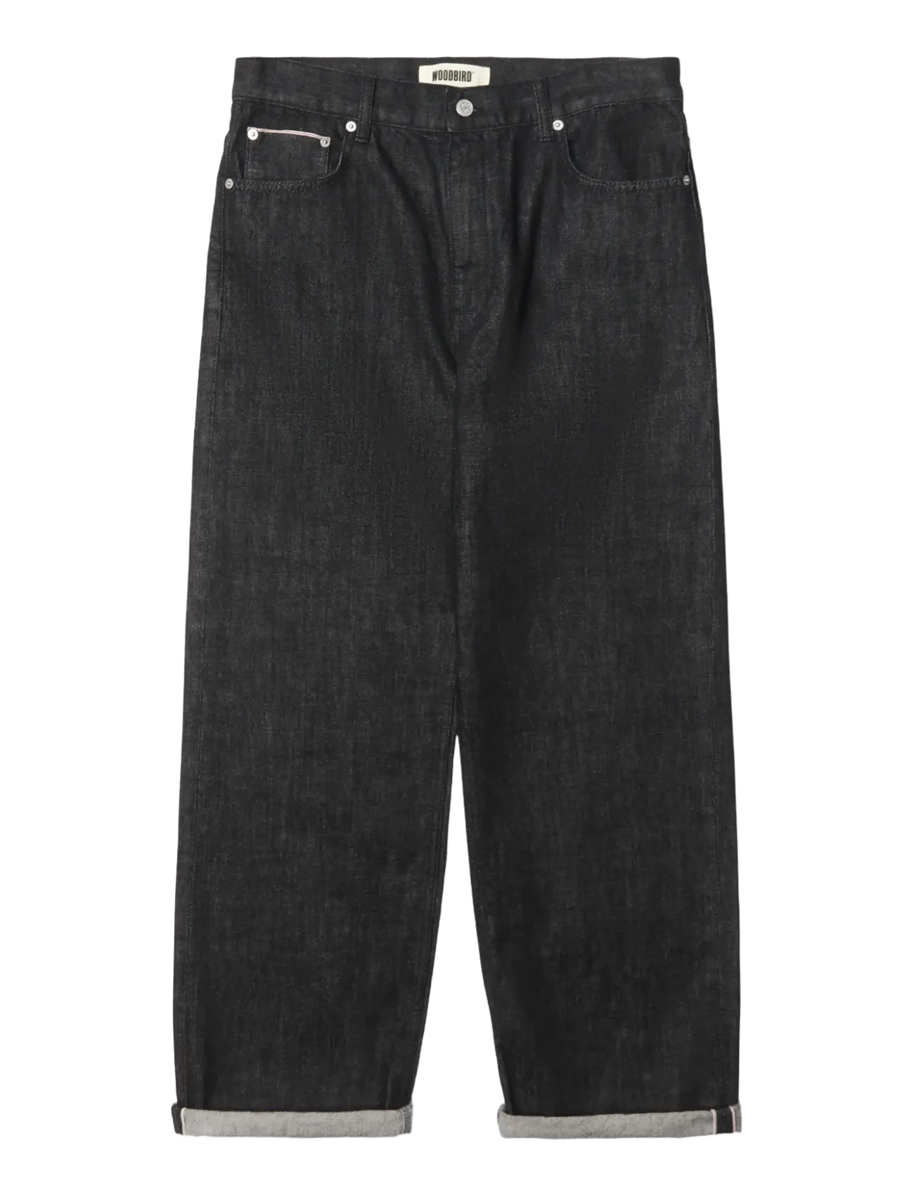 Woodbird WBRami Selvedge Jeans - Uus - BLACK / black
