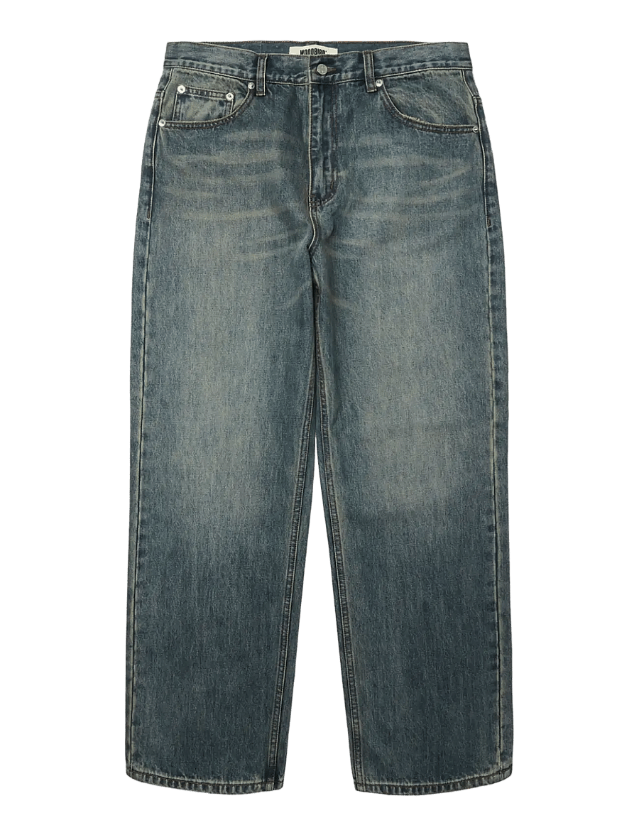Woodbird - WBRami Vintage Jeans - alt laienevad teksad - washed mid blue - 1