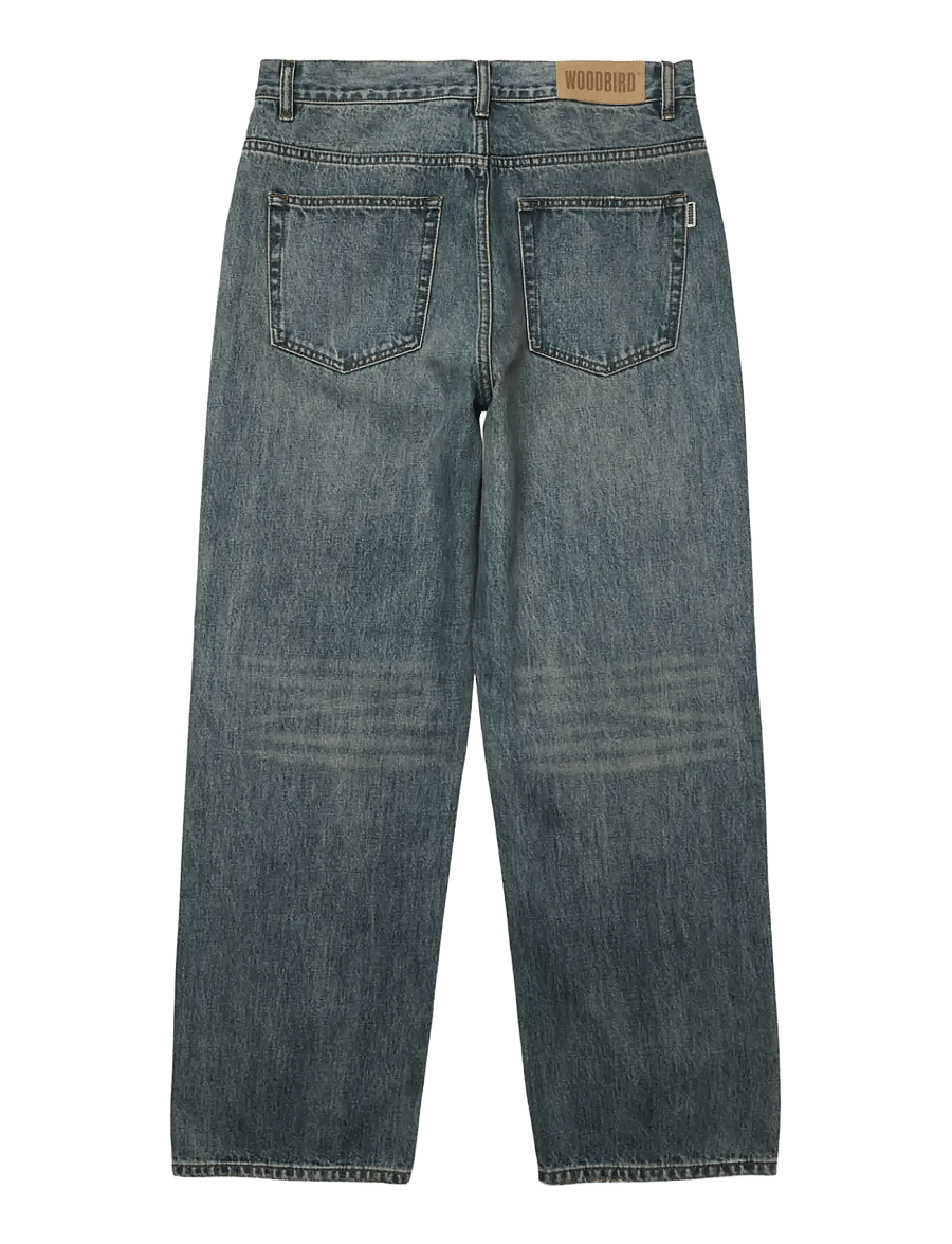 Woodbird - WBRami Vintage Jeans - alt laienevad teksad - washed mid blue - 2