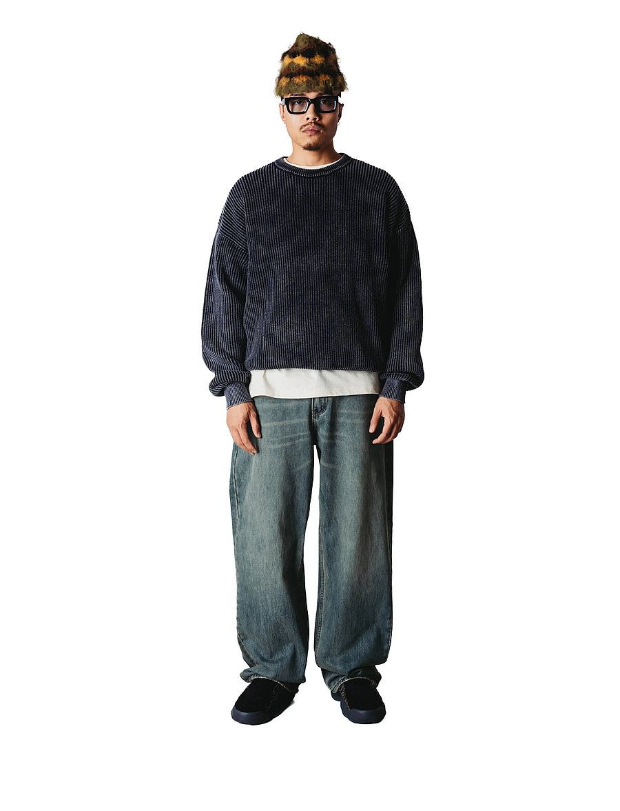 Woodbird - WBRami Vintage Jeans - alt laienevad teksad - washed mid blue - 0
