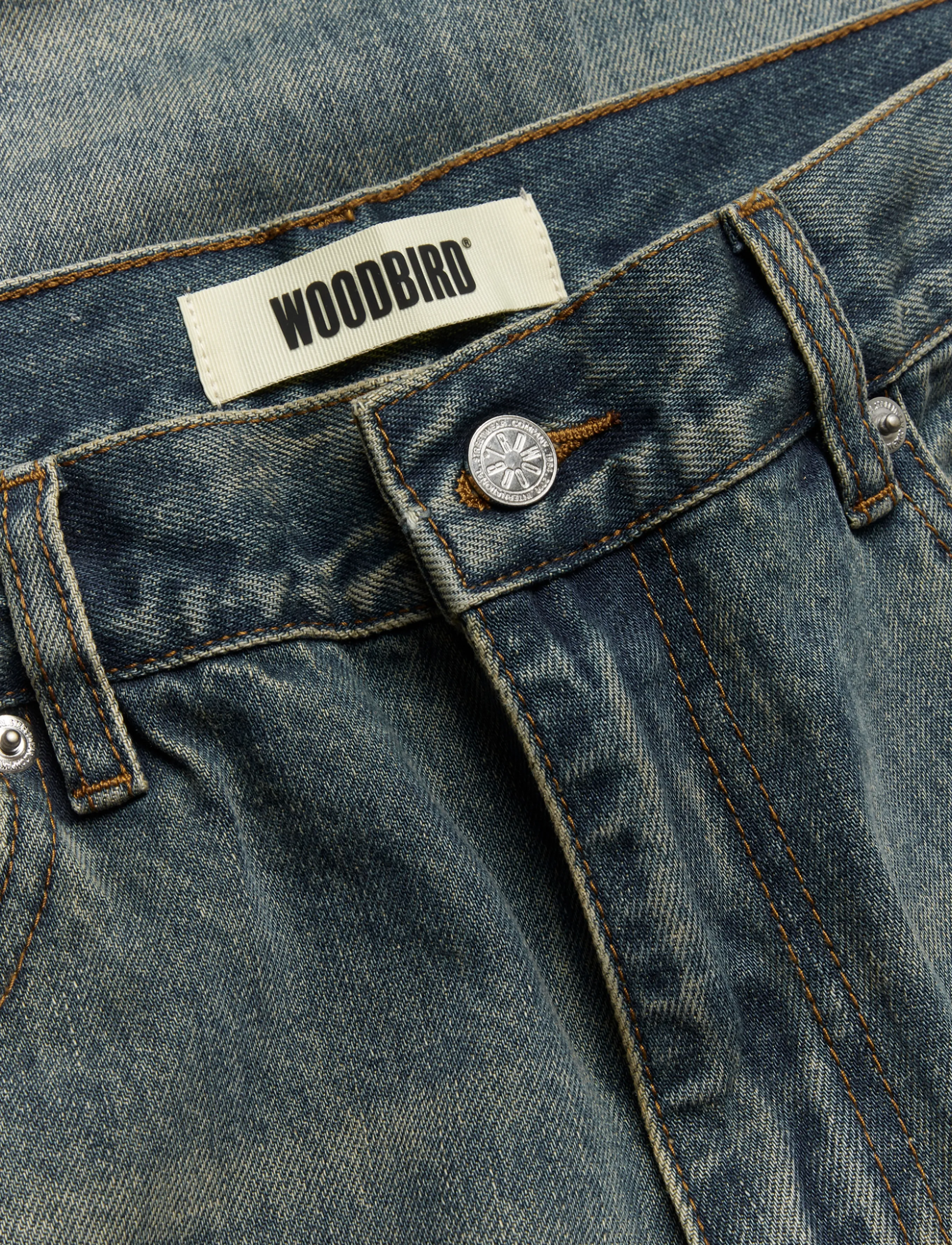 Woodbird - WBRami Vintage Jeans - alt laienevad teksad - washed mid blue - 5