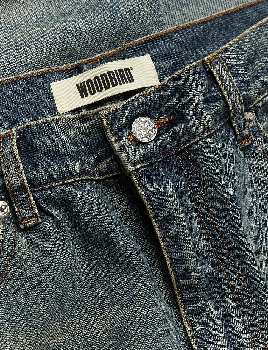 Woodbird - WBRami Vintage Jeans - alt laienevad teksad - washed mid blue - 5