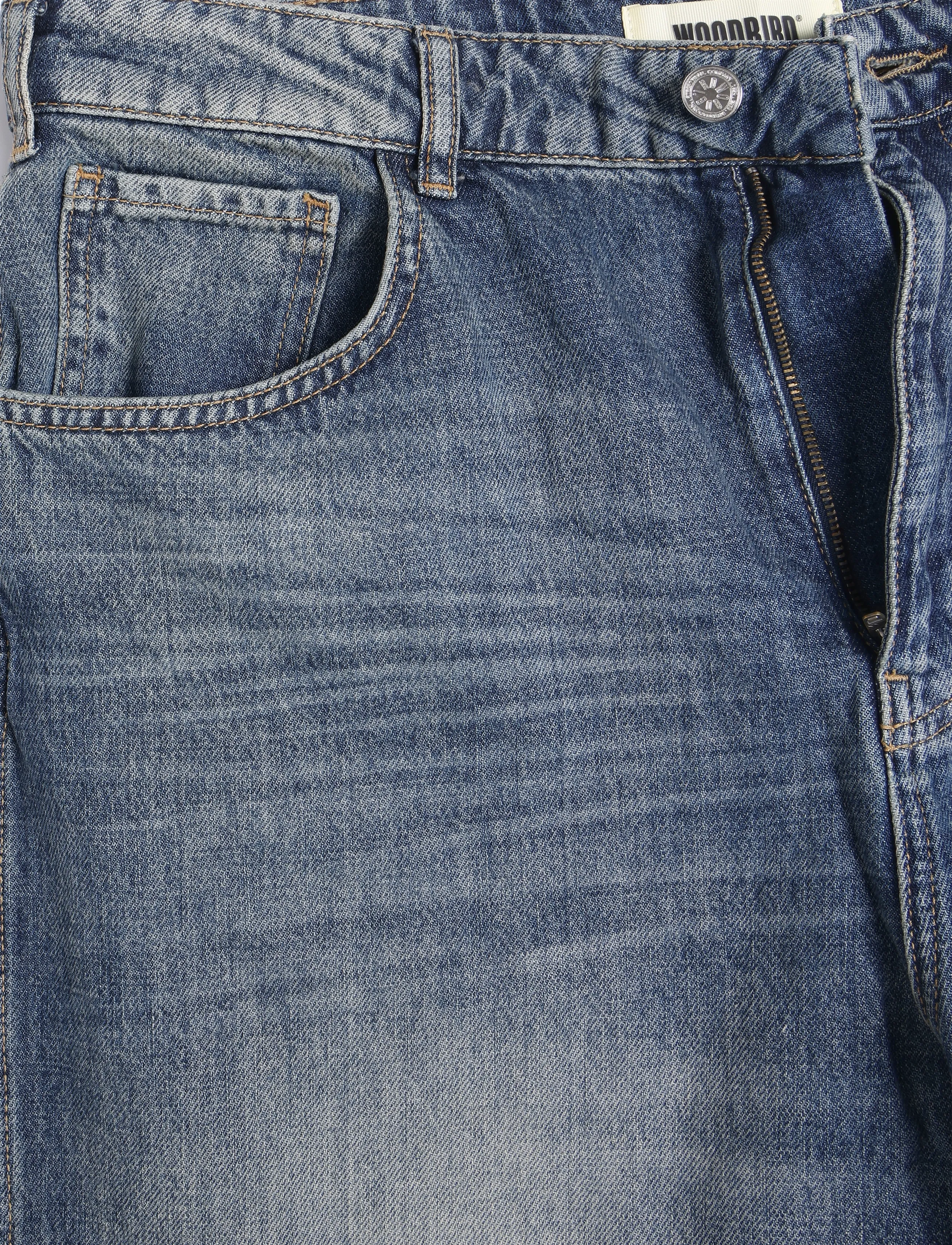 Woodbird - WBYuto Freeze Jeans - weite jeans - washed mid blue - 2