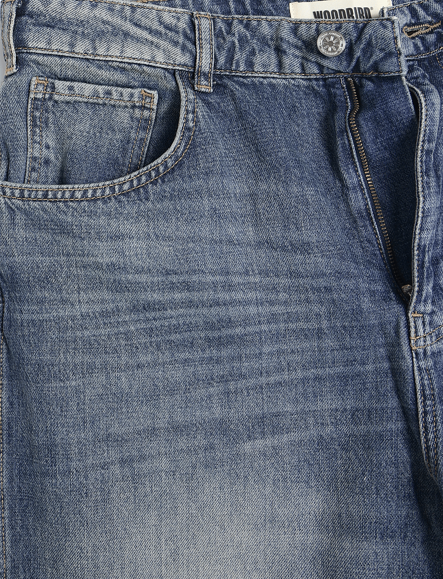 Woodbird - WBYuto Freeze Jeans - weite jeans - washed mid blue - 2