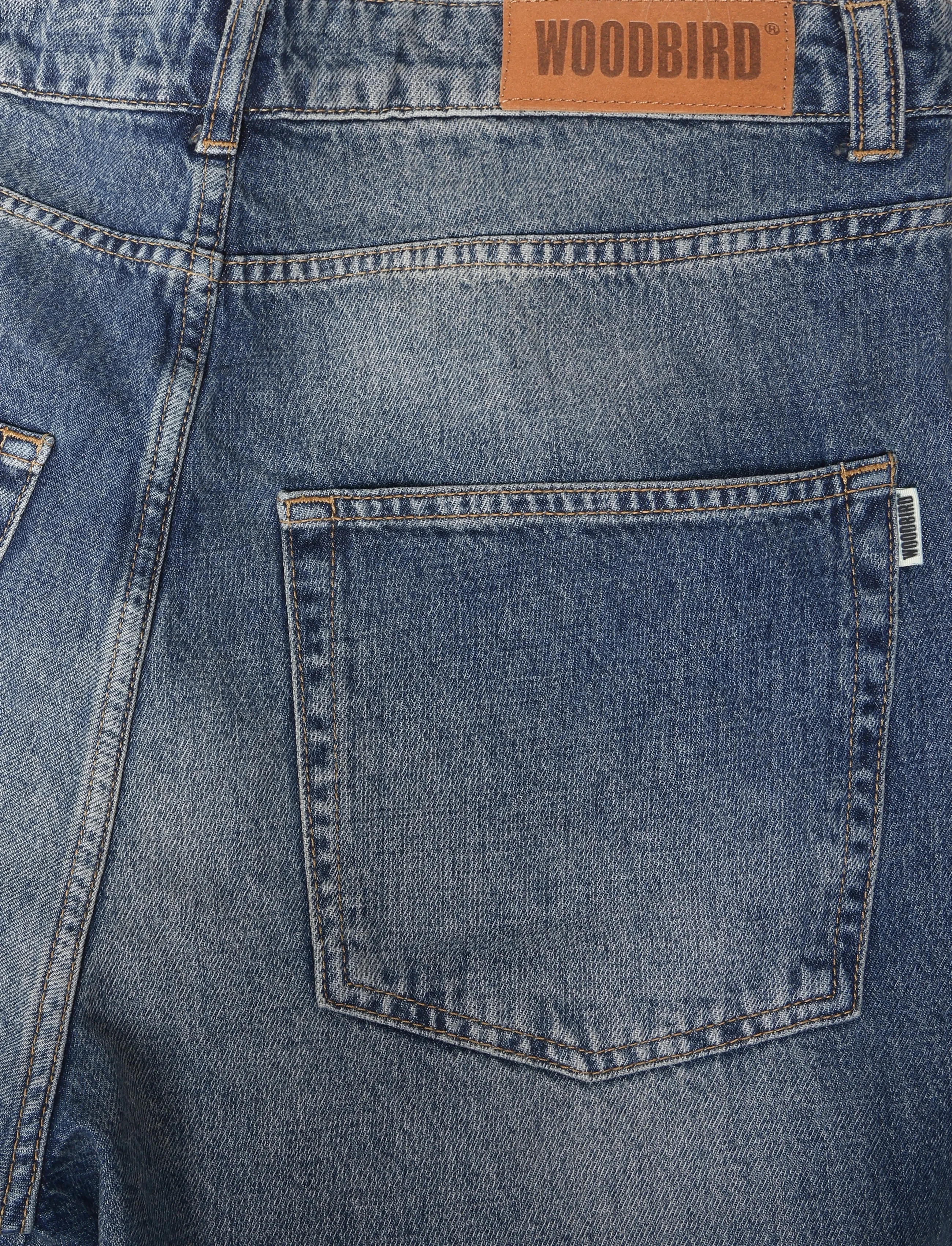 Woodbird - WBYuto Freeze Jeans - weite jeans - washed mid blue - 4