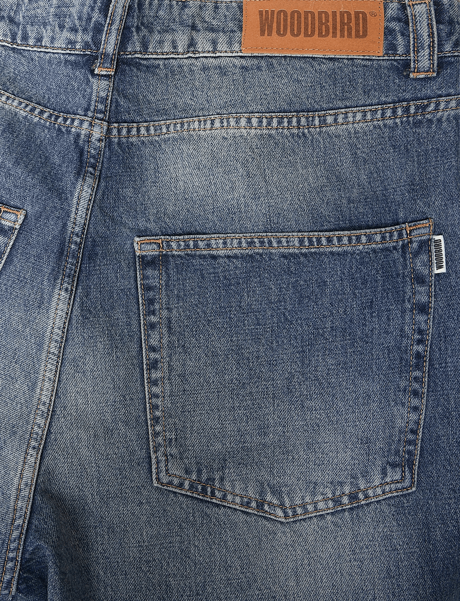Woodbird - WBYuto Freeze Jeans - weite jeans - washed mid blue - 4