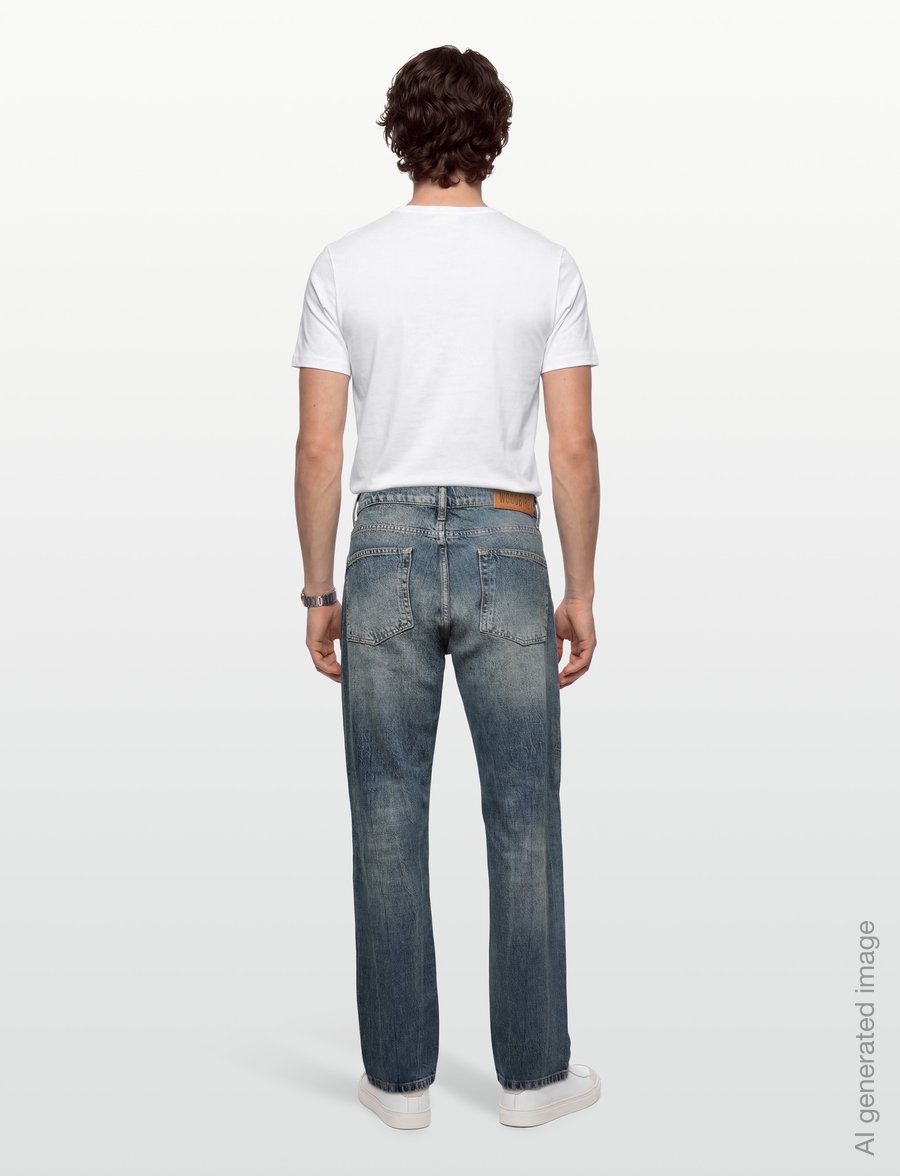 Woodbird - WBJay Freeze Jeans - normale jeans - washed mid blue - 4