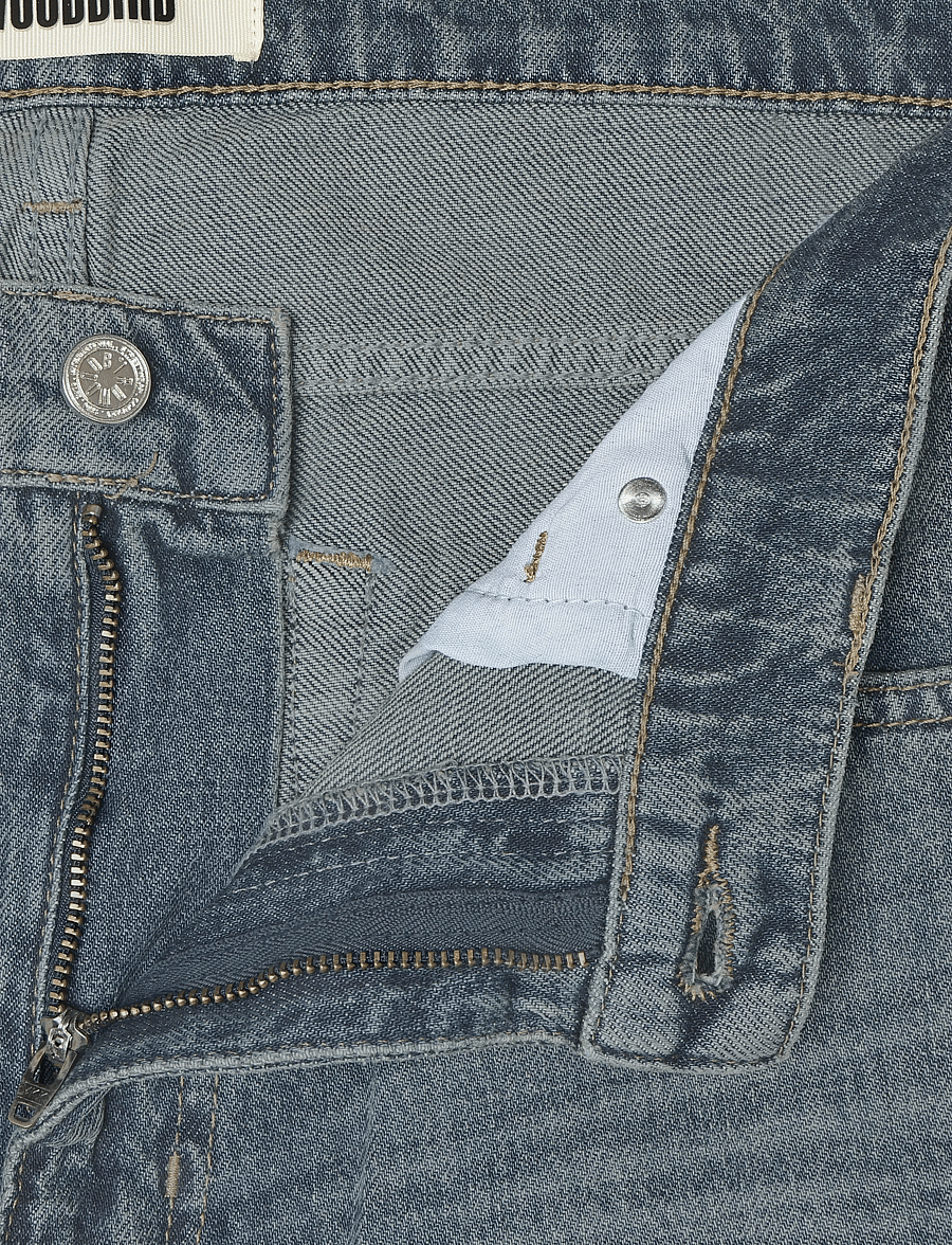 Woodbird - WBJay Freeze Jeans - normale jeans - washed mid blue - 3