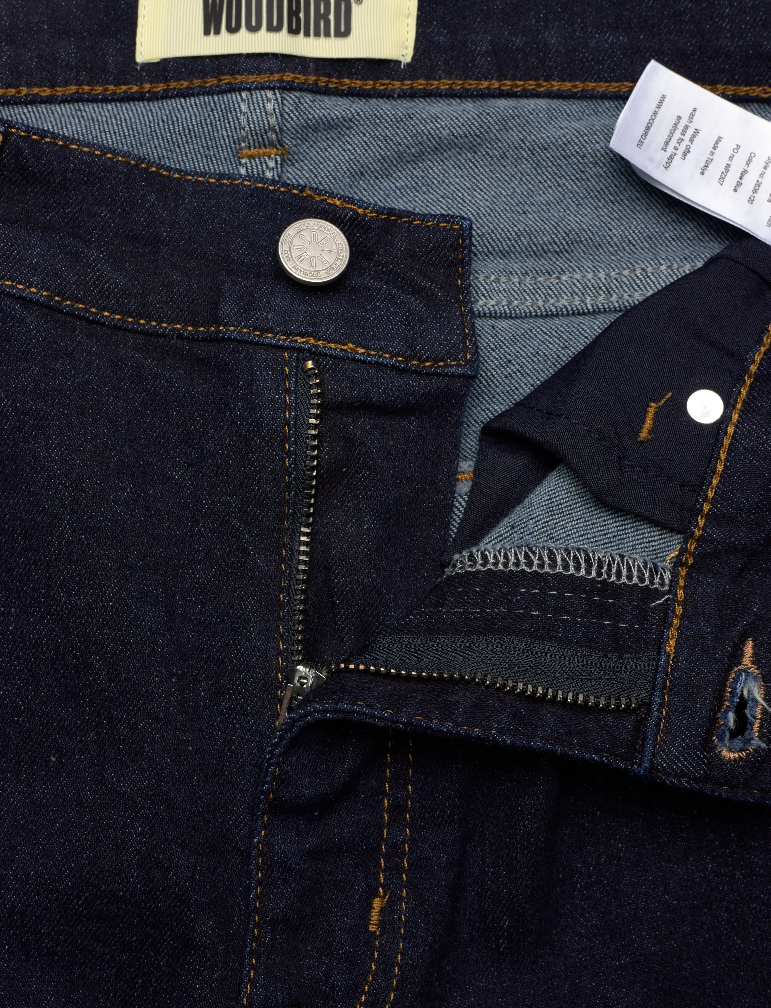 Woodbird - WBDoc Stretch Raw Jeans - schmal zulaufende jeans - raw blue - 3