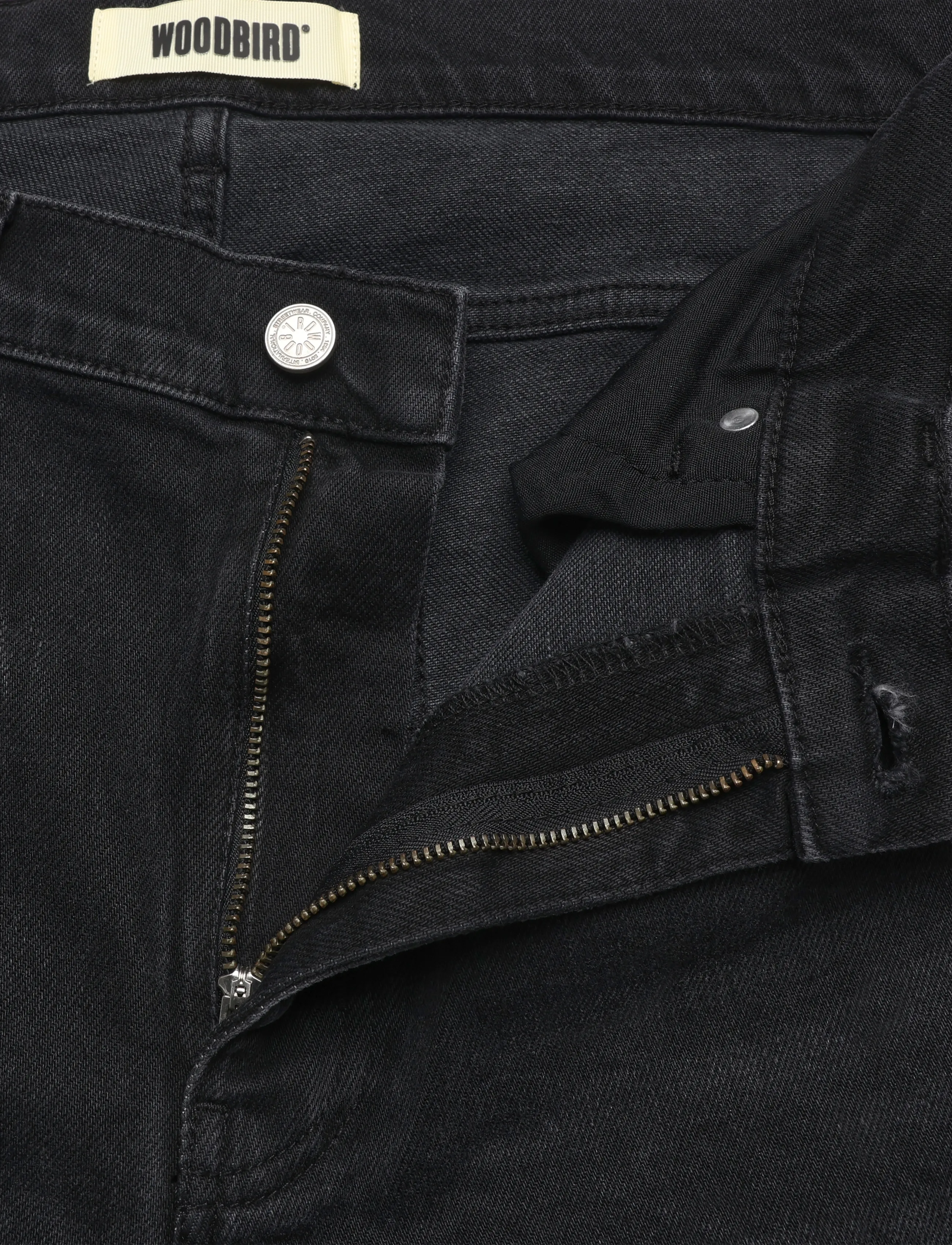 Woodbird - WBDoc Stretch Black Jeans - alt kitsenevad teksad - black - 3