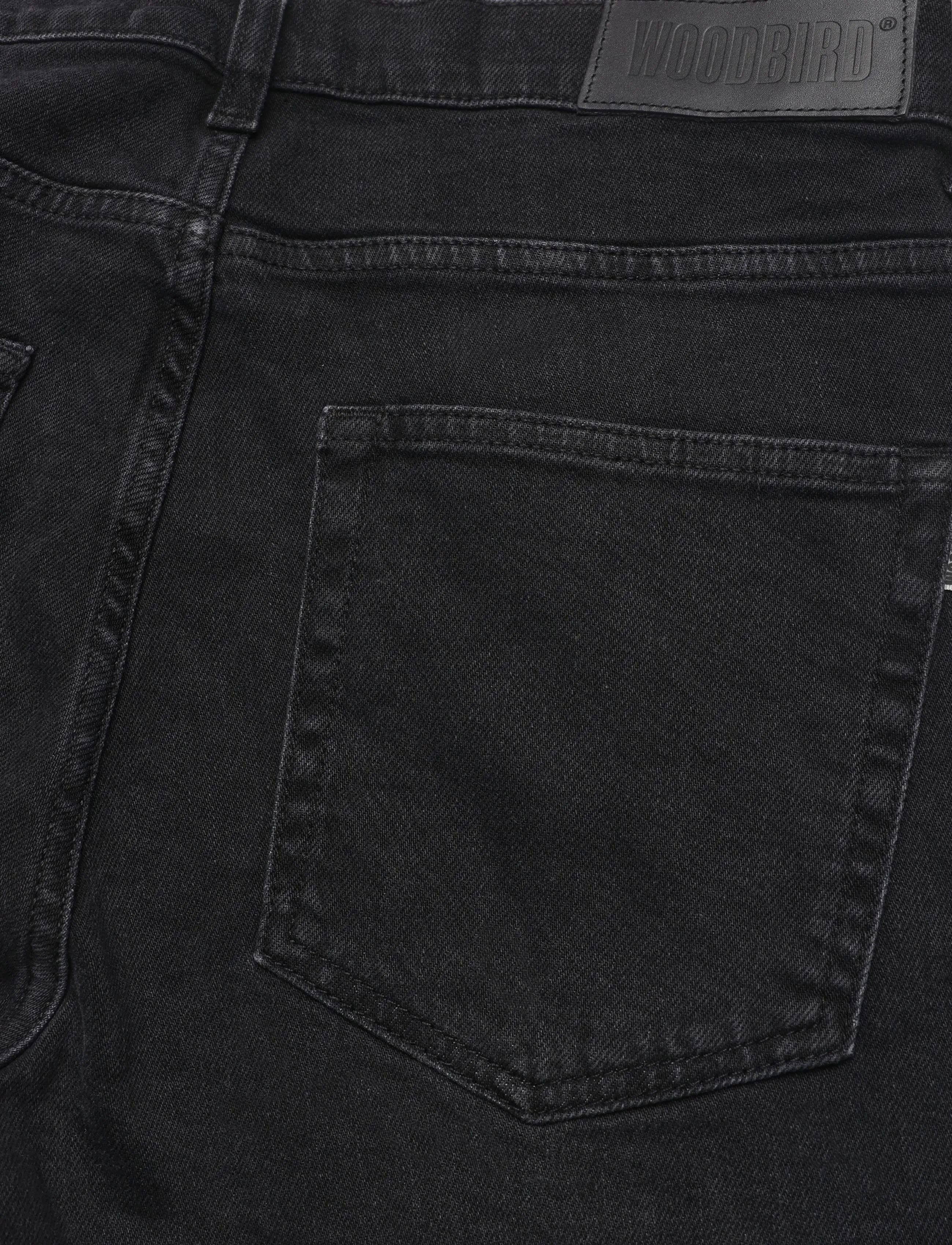 Woodbird - WBDoc Stretch Black Jeans - alt kitsenevad teksad - black - 4