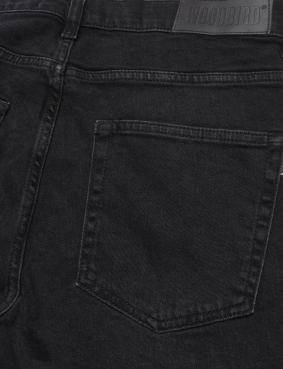 Woodbird - WBDoc Stretch Black Jeans - alt kitsenevad teksad - black - 4