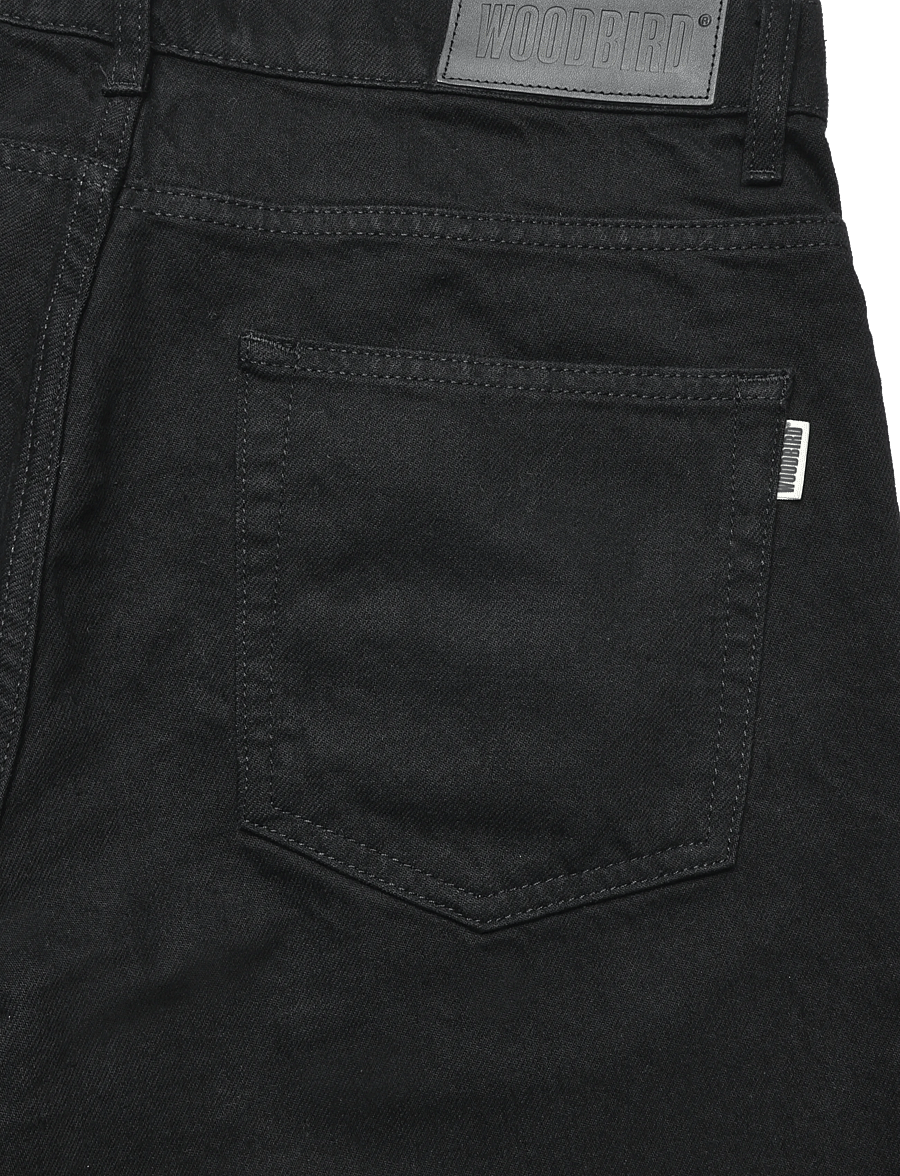Woodbird - WBJay Black Jeans - klassikalised teksad - black - 4