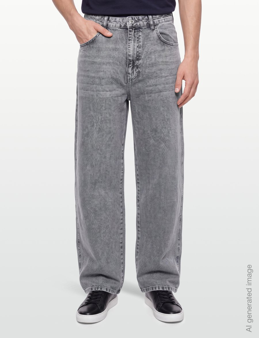Woodbird - WBYuto Ash Grey Jeans - loose jeans - grey - 3