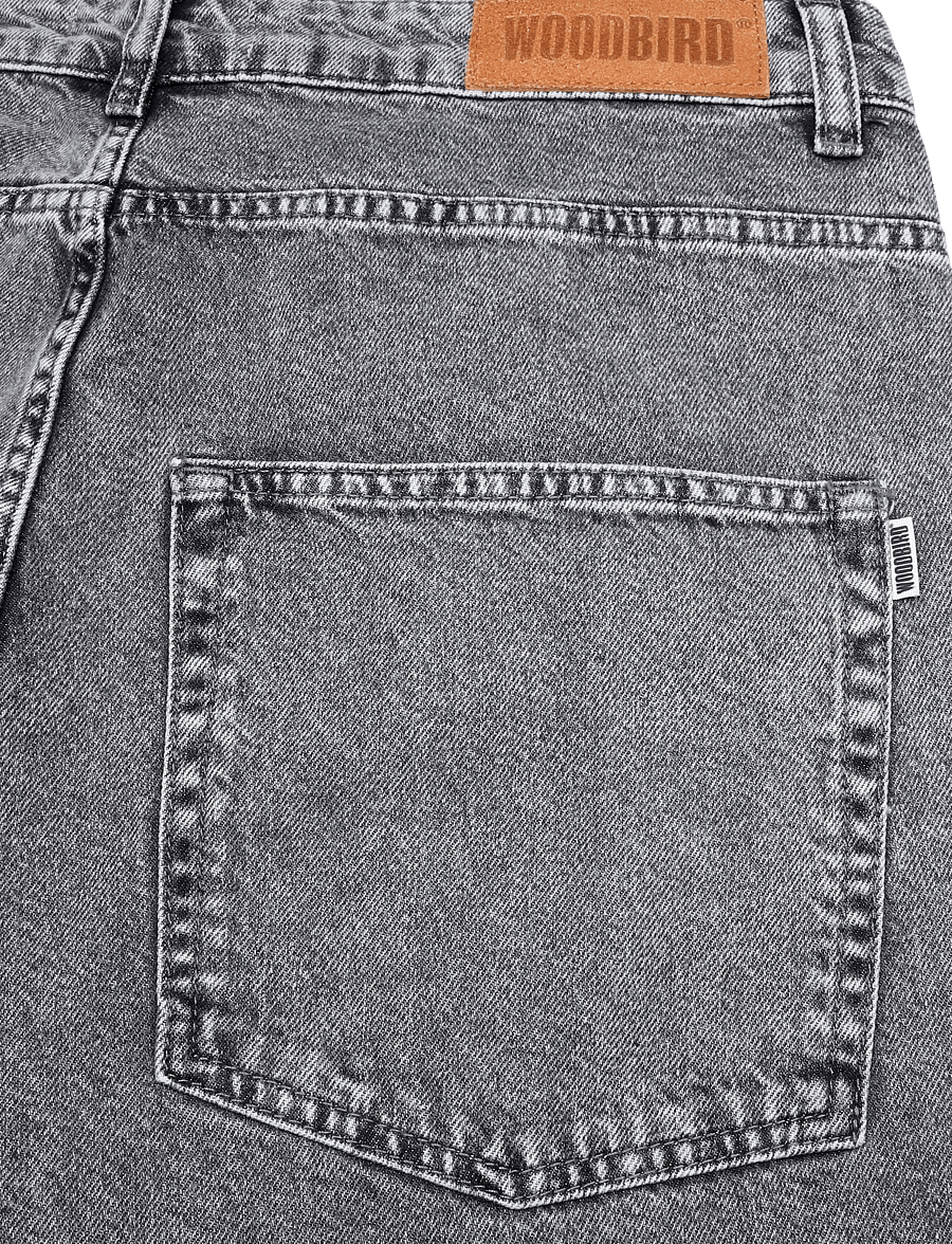 Woodbird - WBYuto Ash Grey Jeans - alt laienevad teksad - grey - 4