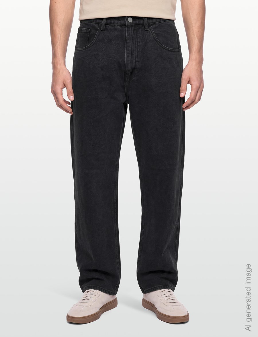 Woodbird - WBYuto Crow Jeans - loose jeans - black vintage - 3