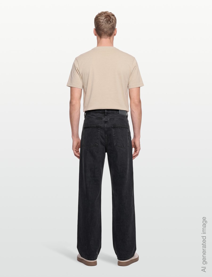 Woodbird - WBYuto Crow Jeans - loose jeans - black vintage - 4
