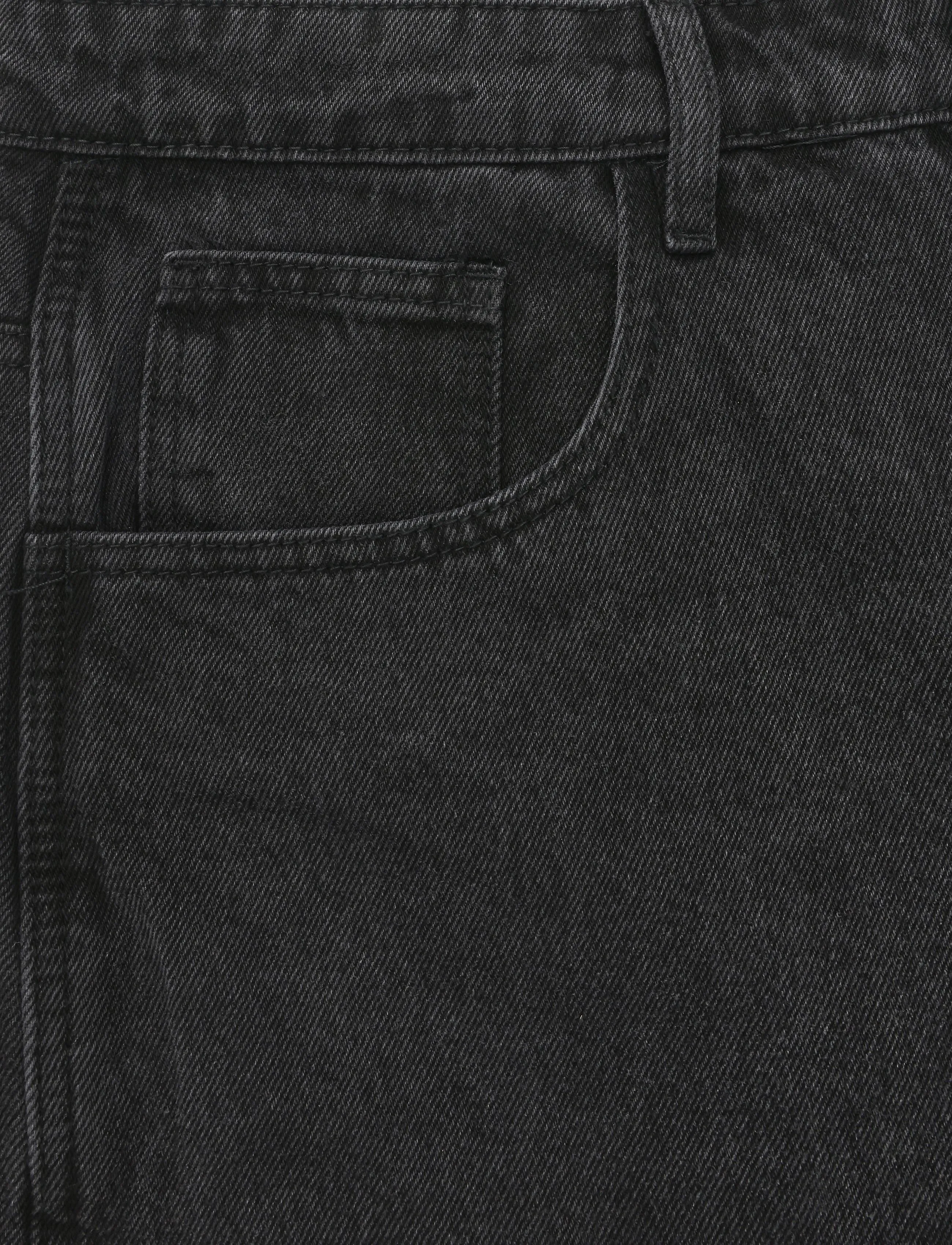 Woodbird - WBYuto Crow Jeans - weite jeans - black vintage - 2