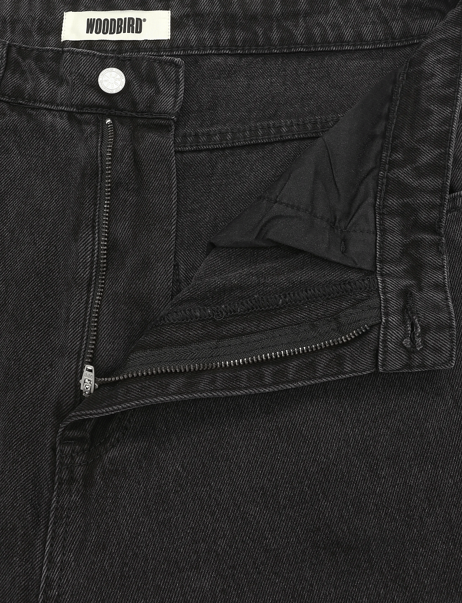 Woodbird - WBYuto Crow Jeans - weite jeans - black vintage - 3