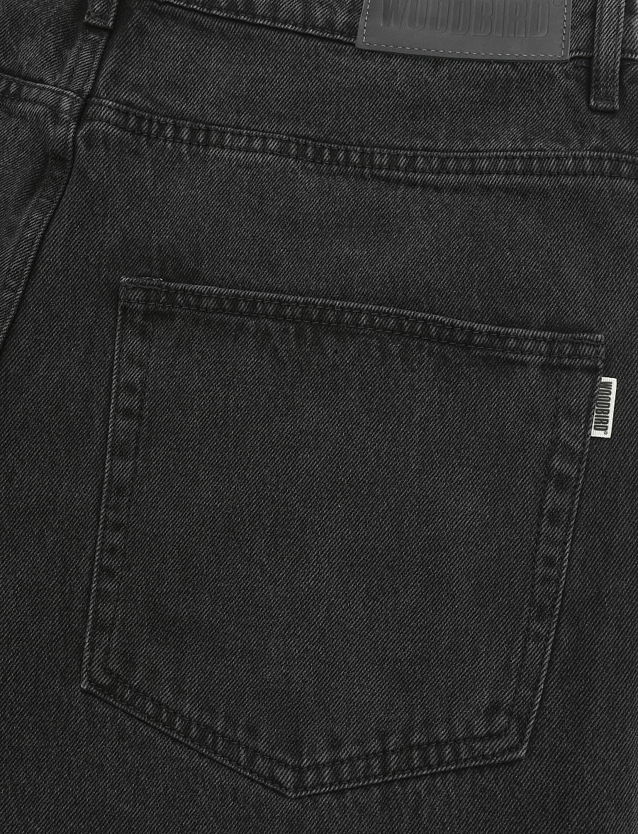 Woodbird - WBYuto Crow Jeans - weite jeans - black vintage - 4