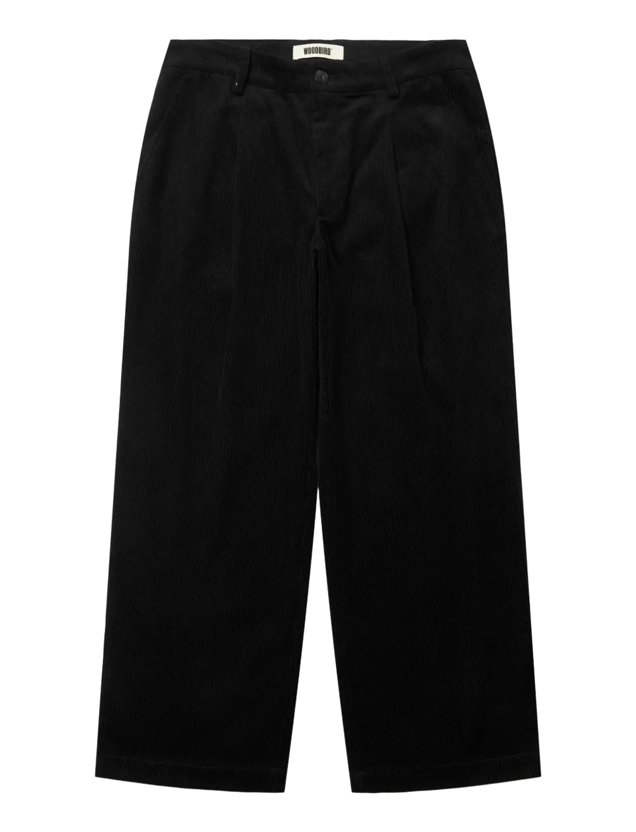 Woodbird WBBin Cord Pants - Casual bukser - BLACK / black