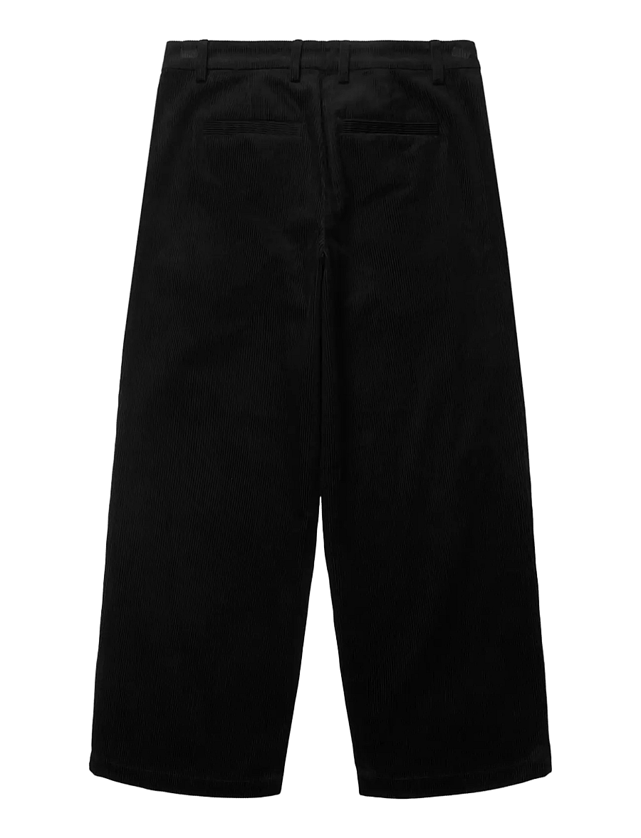 Woodbird - WBBin Cord Pants - casual byxor - black - 1