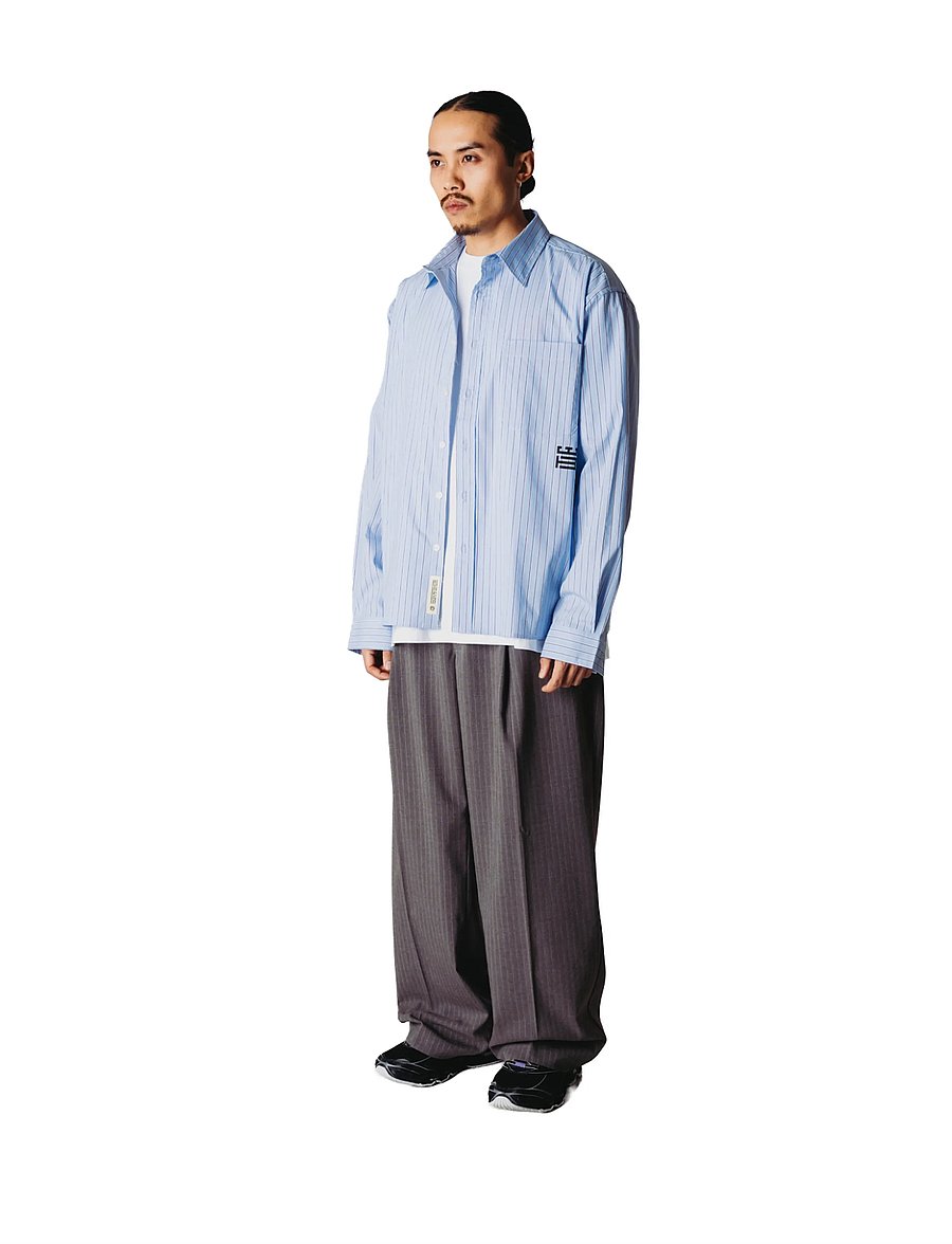 Woodbird - WBBin HB Stripe Pants - anzugshosen - dark grey - 3