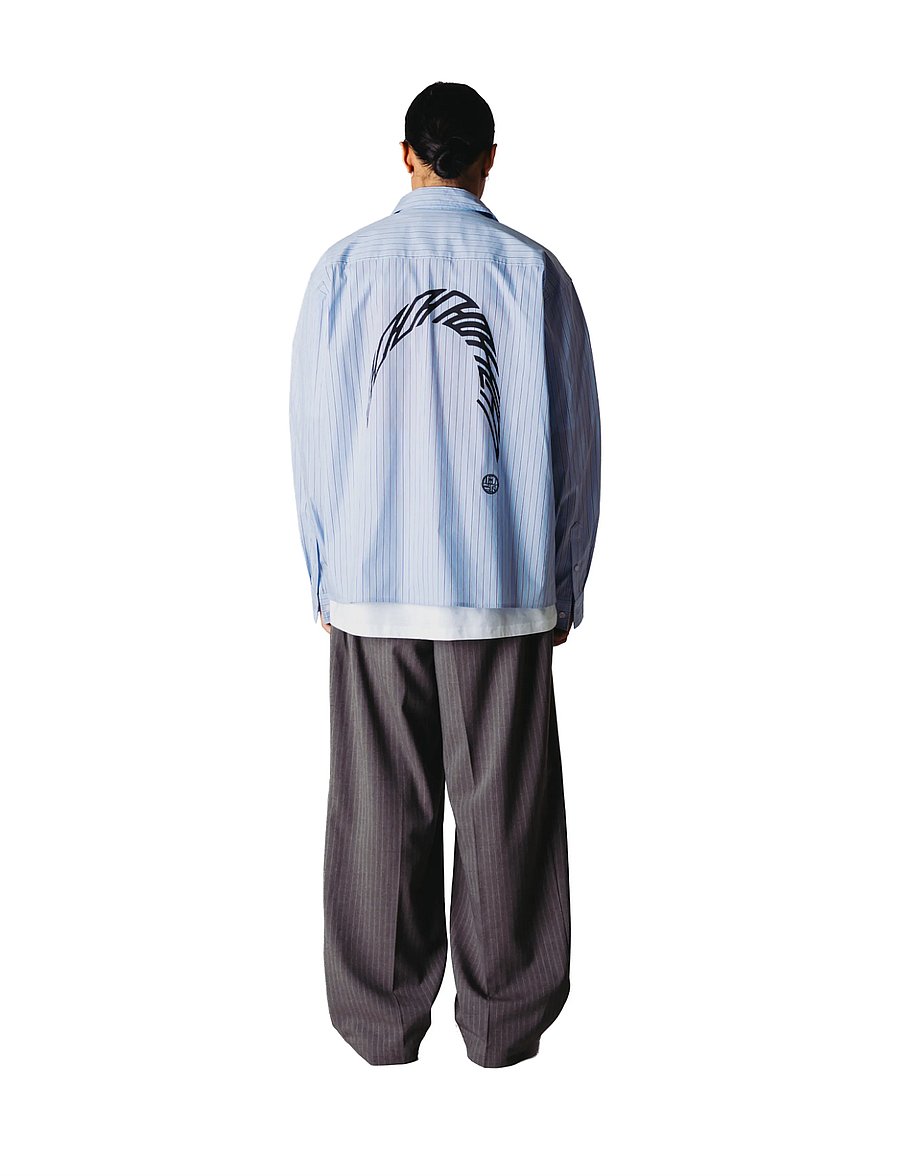 Woodbird - WBBin HB Stripe Pants - anzugshosen - dark grey - 4