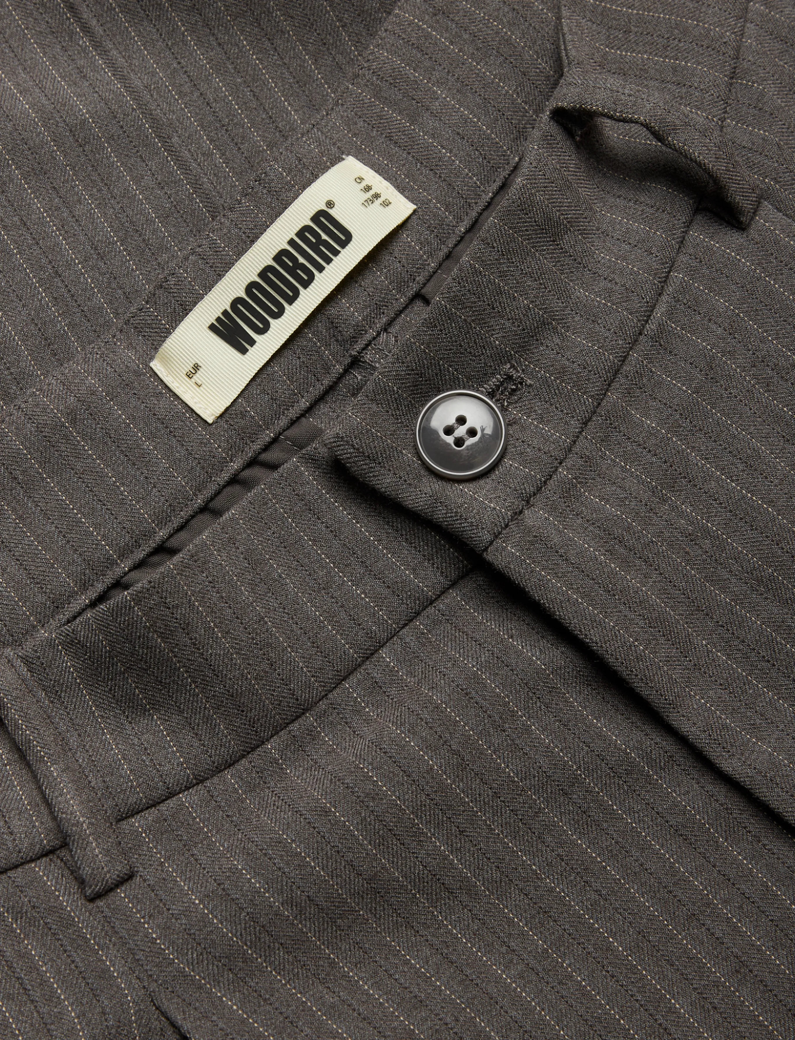 Woodbird - WBBin HB Stripe Pants - dark grey - 5