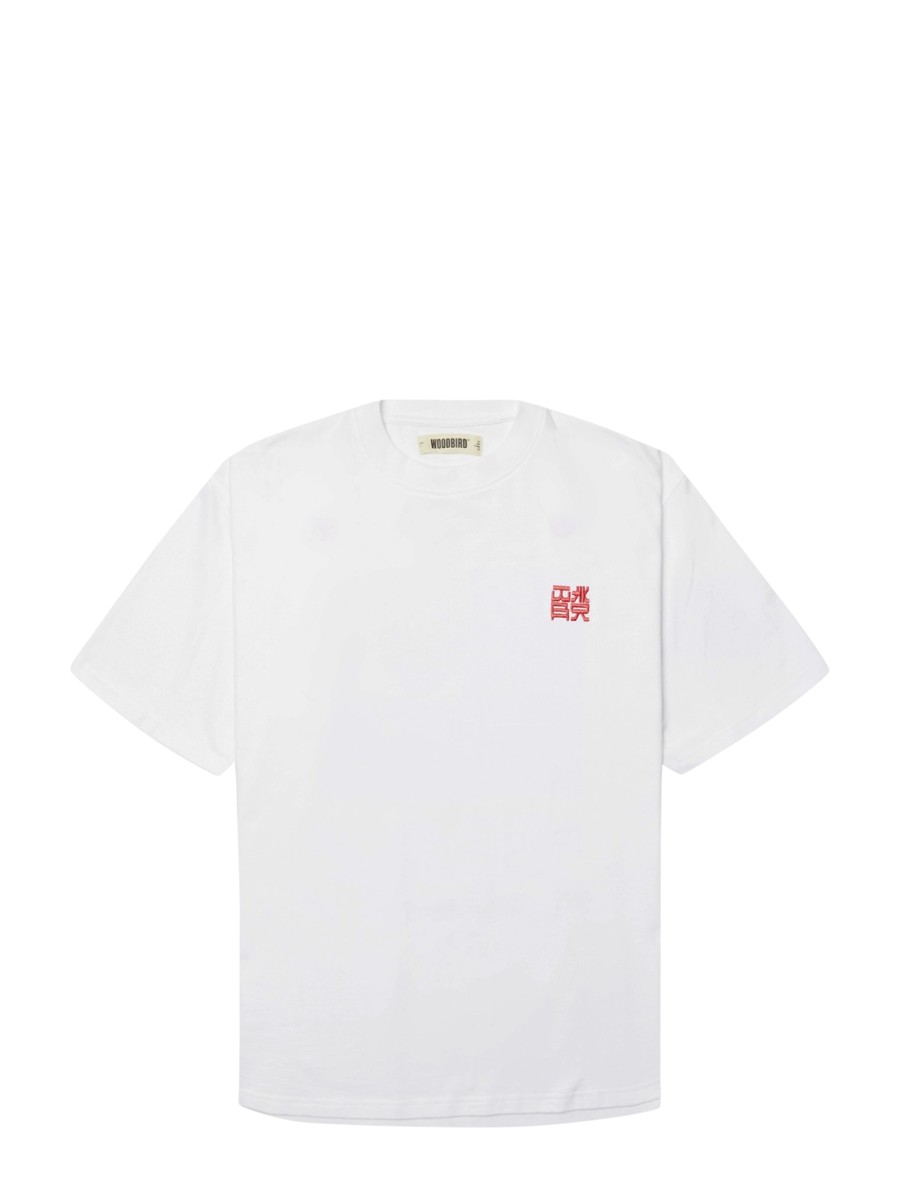 Woodbird - WBBaine HK Tee - kurzärmelige t-shirts - white - 1
