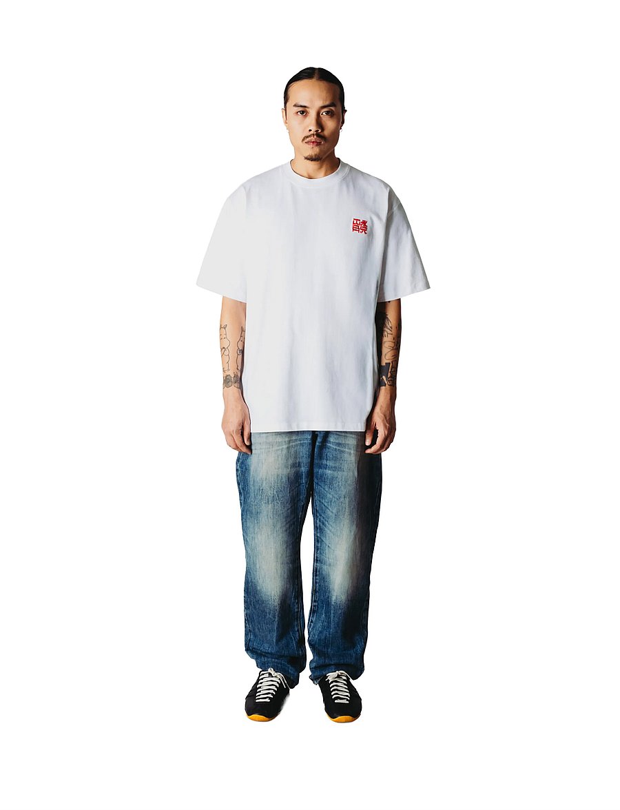 Woodbird - WBBaine HK Tee - kurzärmelige t-shirts - white - 0